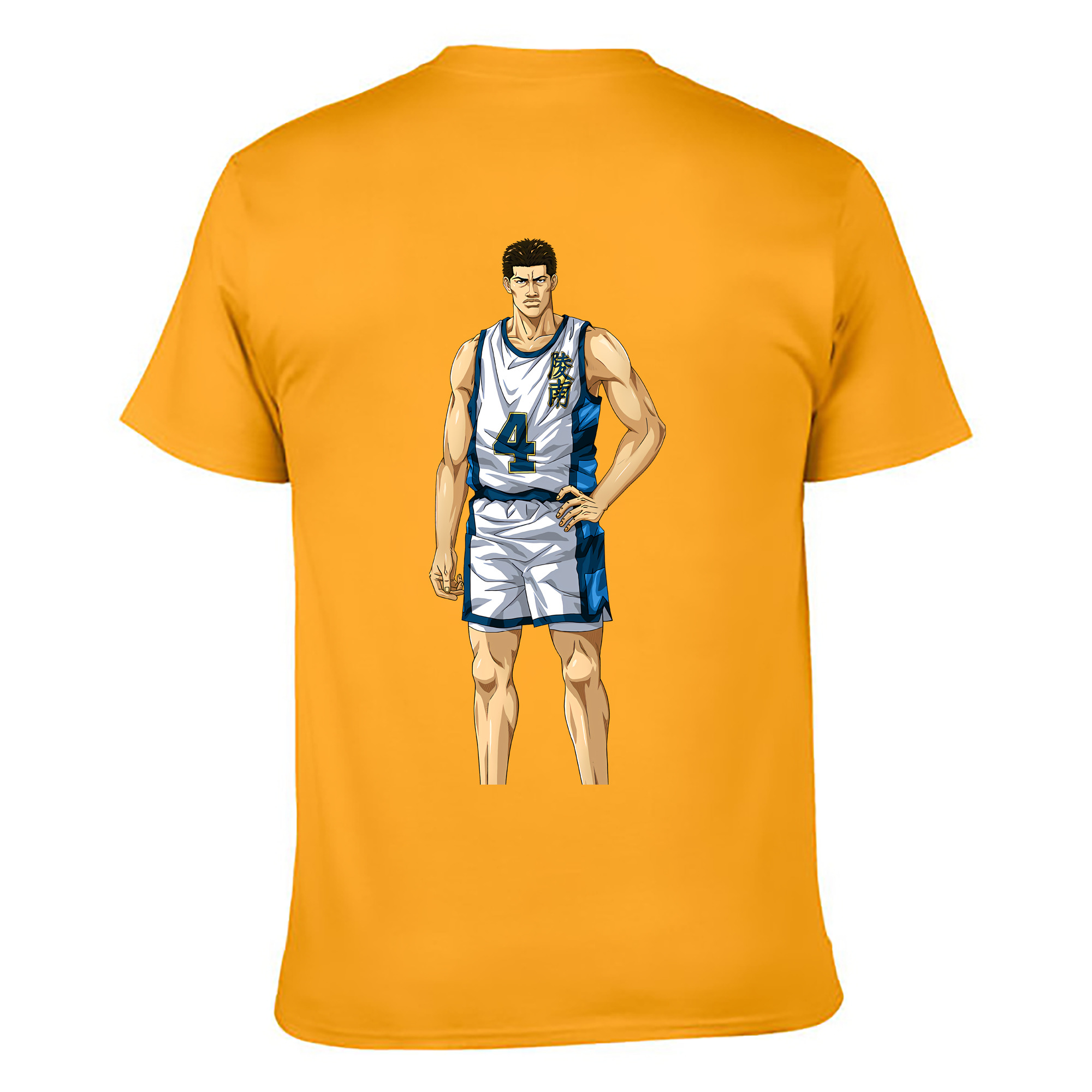 （画像用） SLAM DUNK／スラムダンク 綿100％ メンズ半袖Tシャツ（バックプリント） 通気性