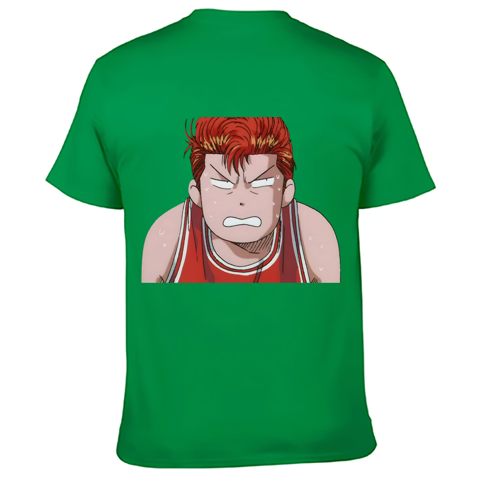 （画像用） SLAM DUNK／スラムダンク 綿100％ メンズ半袖Tシャツ（バックプリント） 通気性