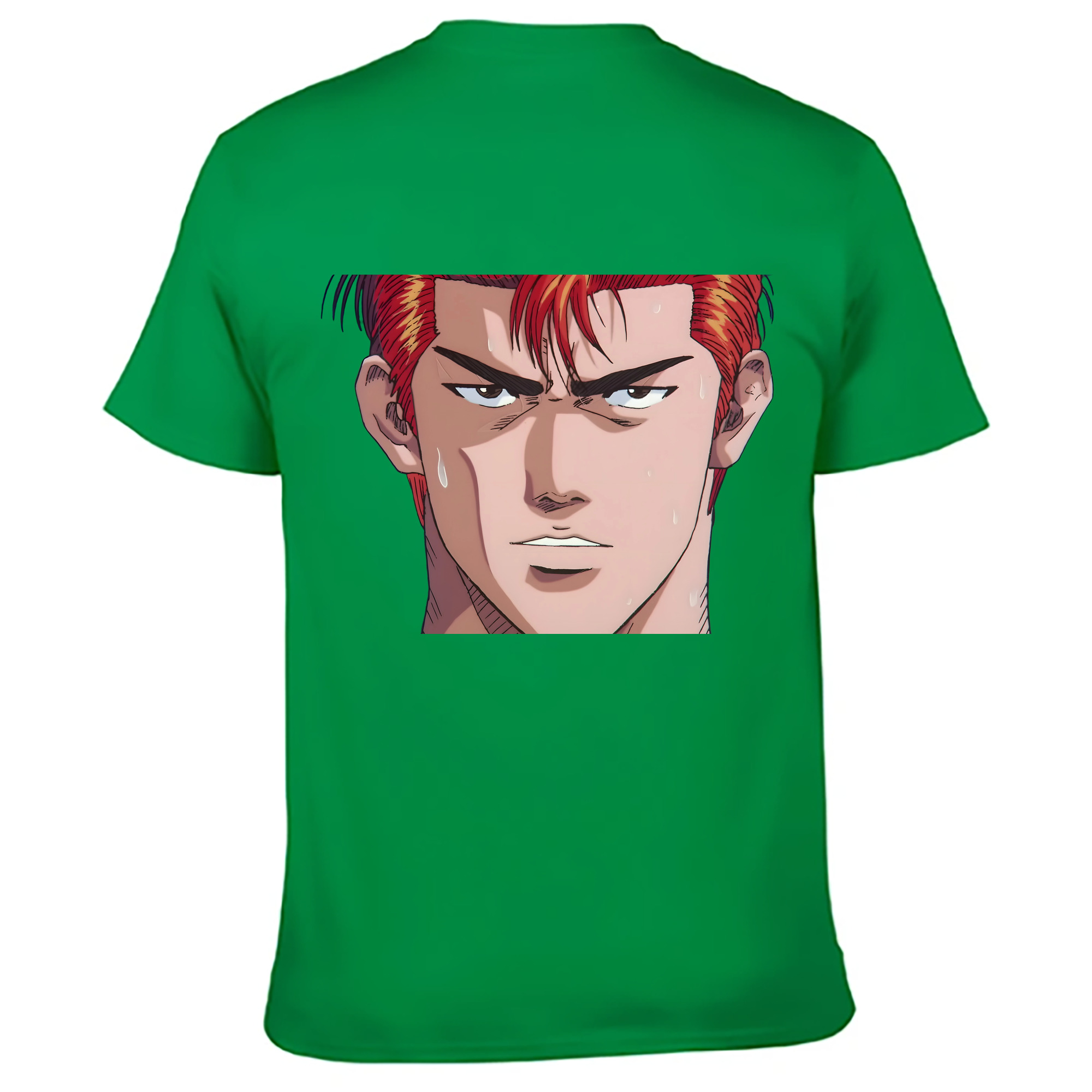 （画像用） SLAM DUNK／スラムダンク 綿100％ メンズ半袖Tシャツ（バックプリント） 通気性