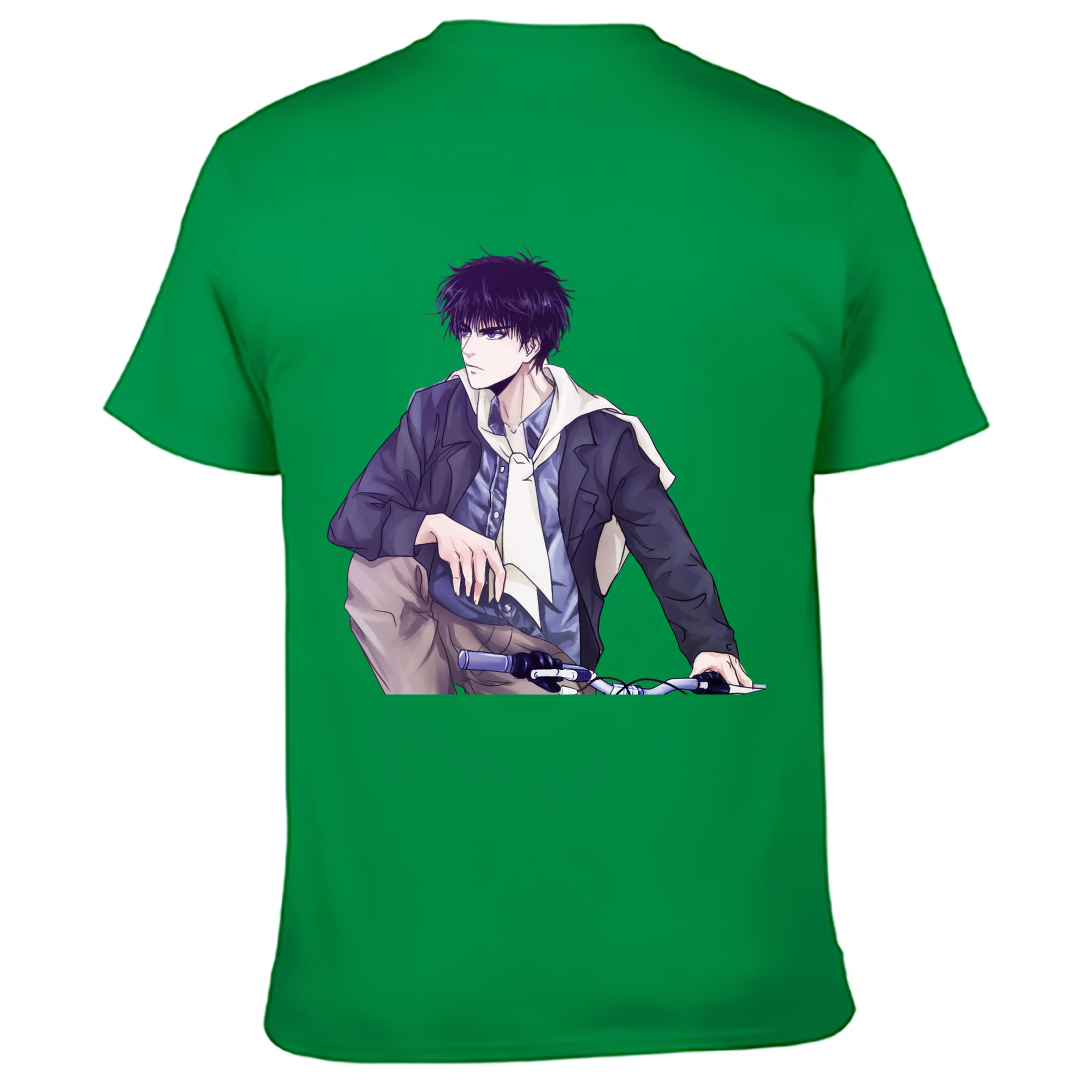 （画像用） SLAM DUNK／スラムダンク 綿100％ メンズ半袖Tシャツ（バックプリント） 通気性