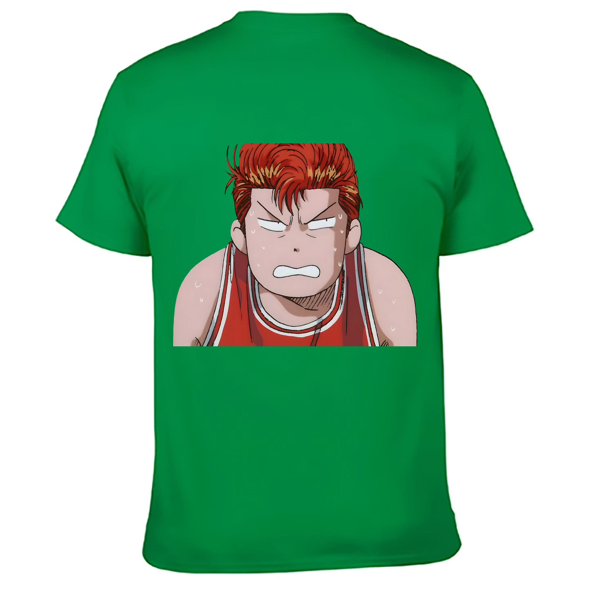 （画像用） SLAM DUNK／スラムダンク 綿100％ メンズ半袖Tシャツ（バックプリント） 通気性