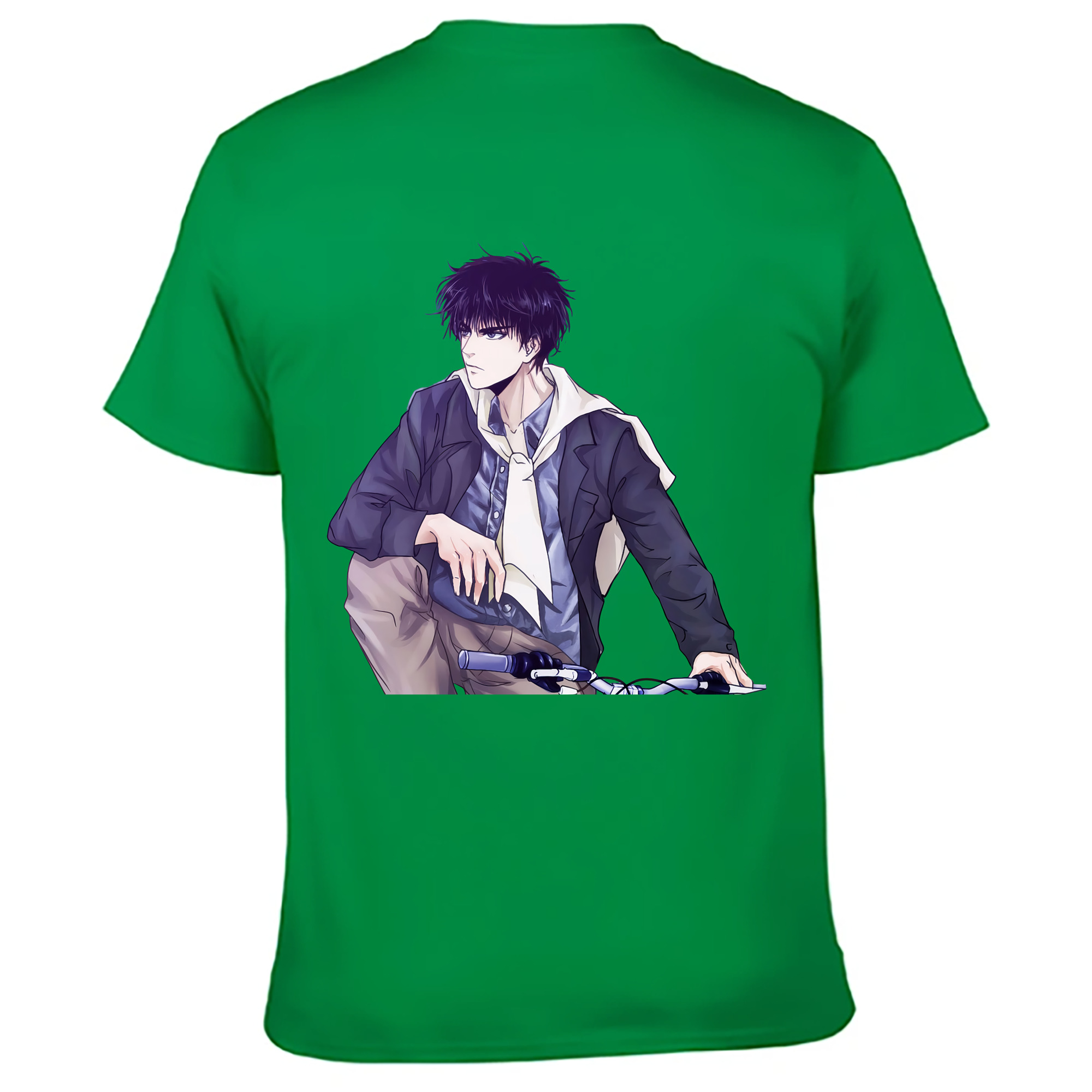 （画像用） SLAM DUNK／スラムダンク 綿100％ メンズ半袖Tシャツ（バックプリント） 通気性