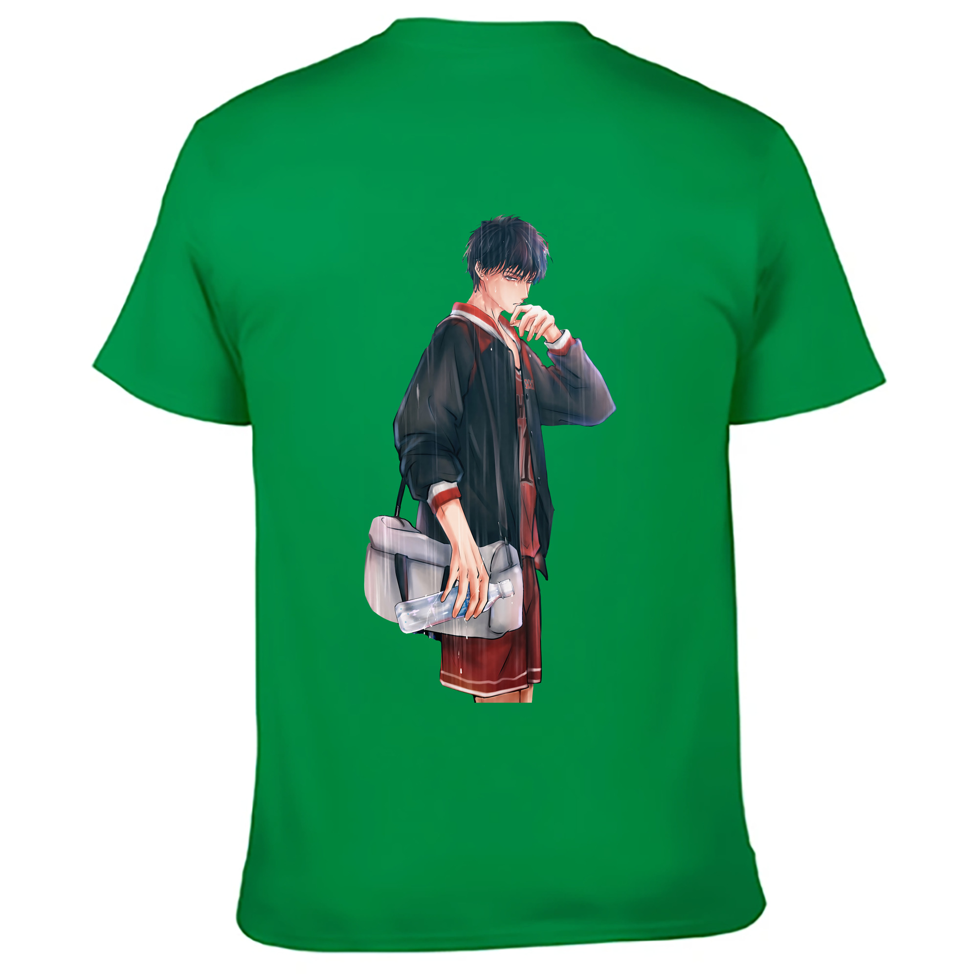 （画像用） SLAM DUNK／スラムダンク 綿100％ メンズ半袖Tシャツ（バックプリント） 通気性