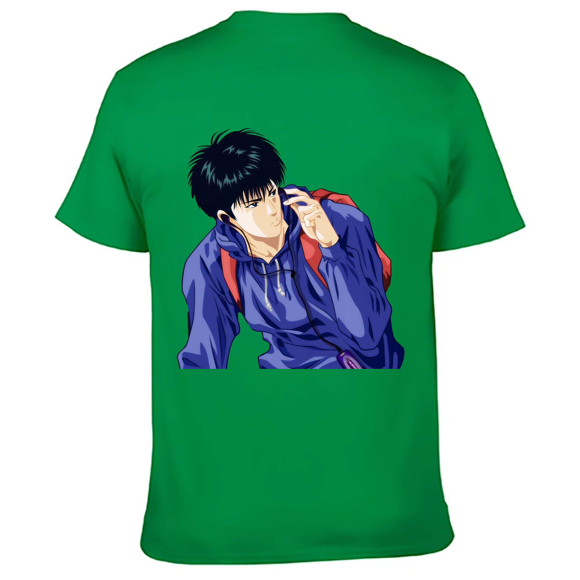 （画像用） SLAM DUNK／スラムダンク 綿100％ メンズ半袖Tシャツ（バックプリント） 通気性