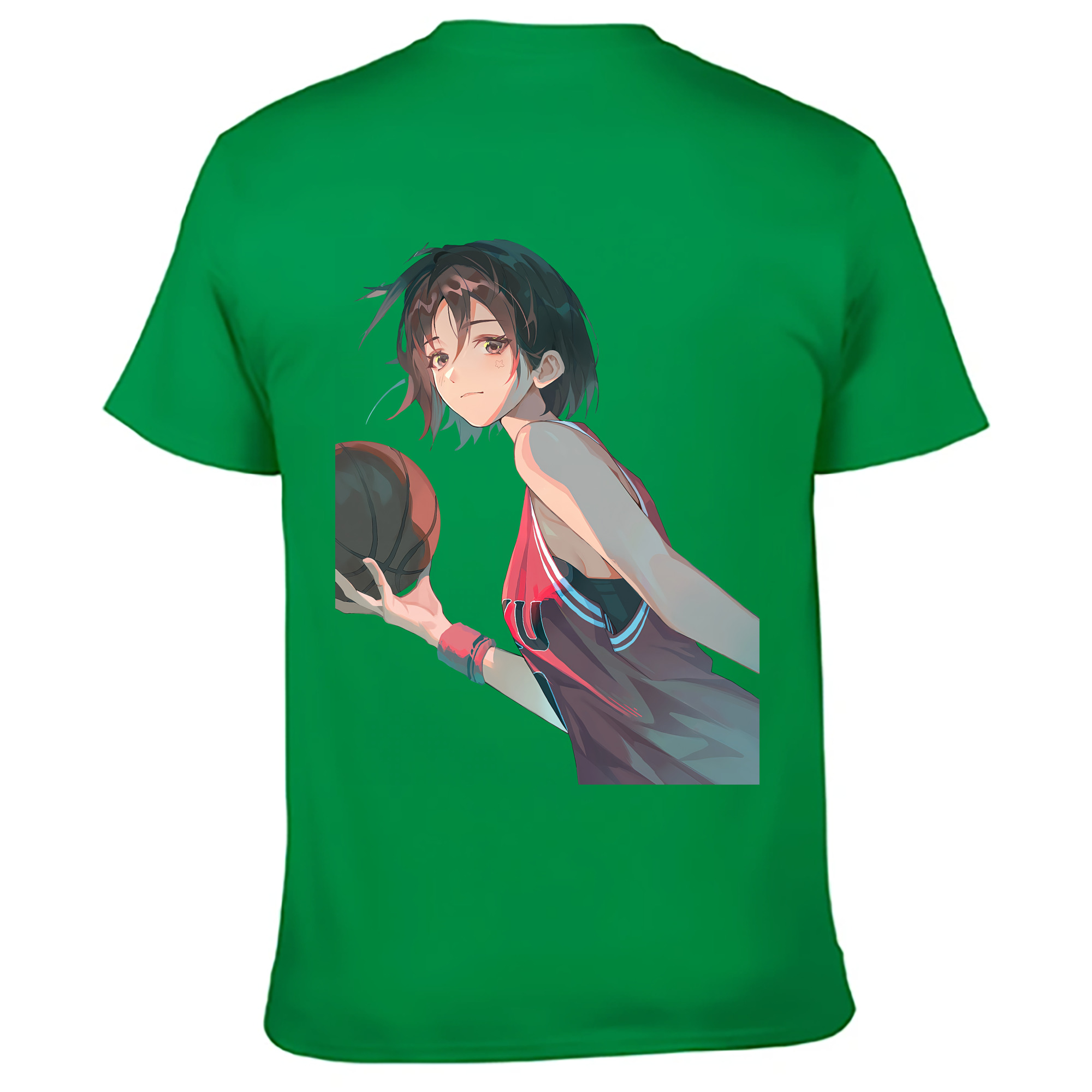 （画像用） SLAM DUNK／スラムダンク 綿100％ メンズ半袖Tシャツ（バックプリント） 通気性
