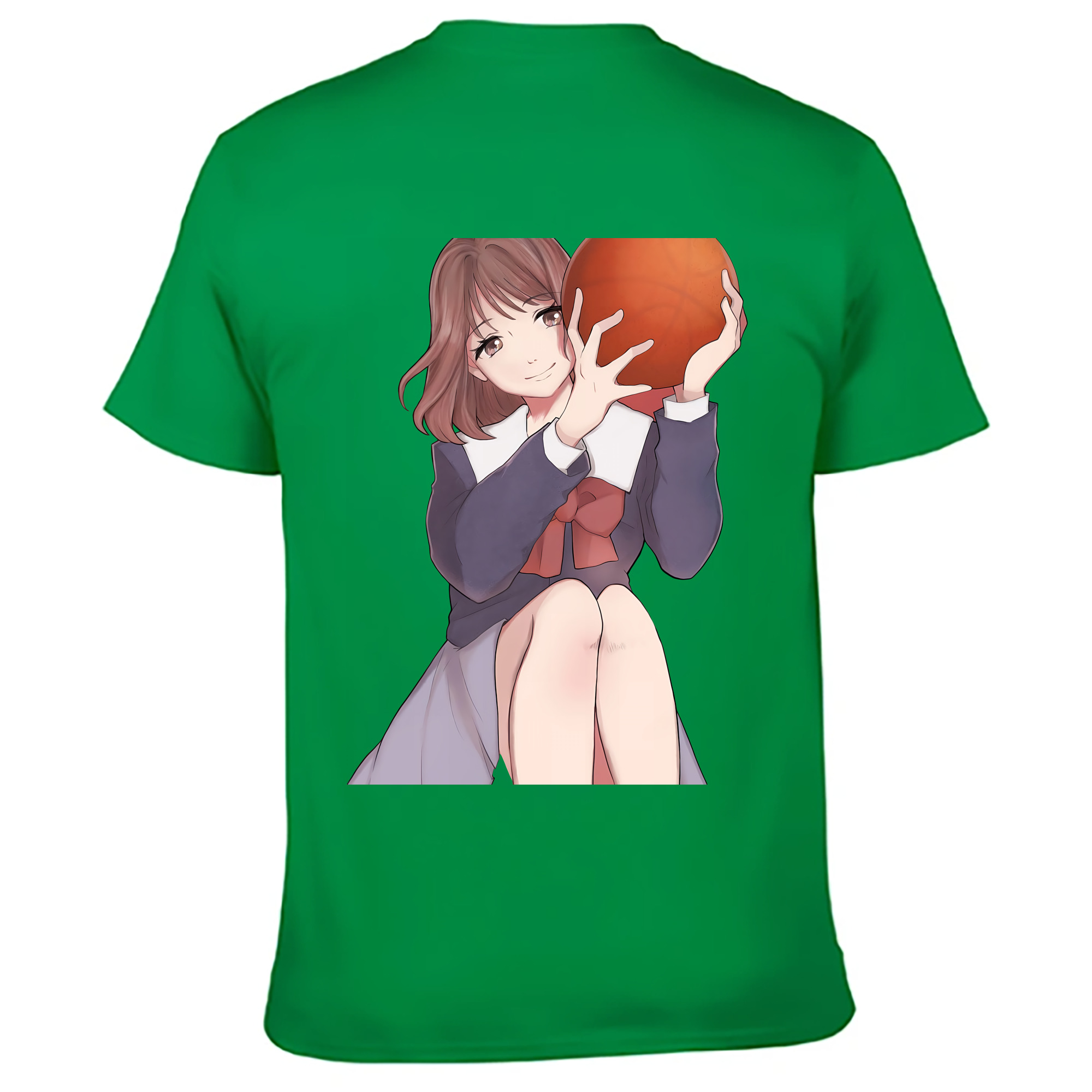（画像用） SLAM DUNK／スラムダンク 綿100％ メンズ半袖Tシャツ（バックプリント） 通気性