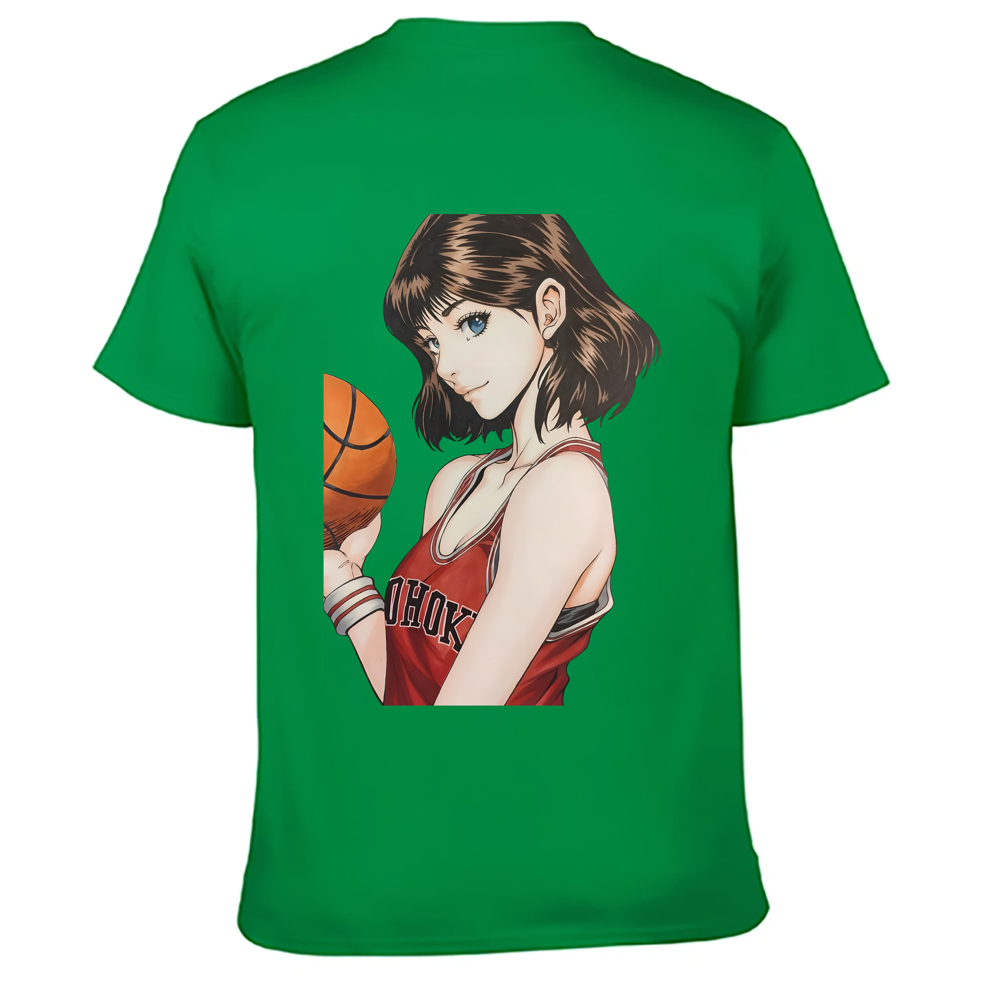 （画像用） SLAM DUNK／スラムダンク 綿100％ メンズ半袖Tシャツ（バックプリント） 通気性