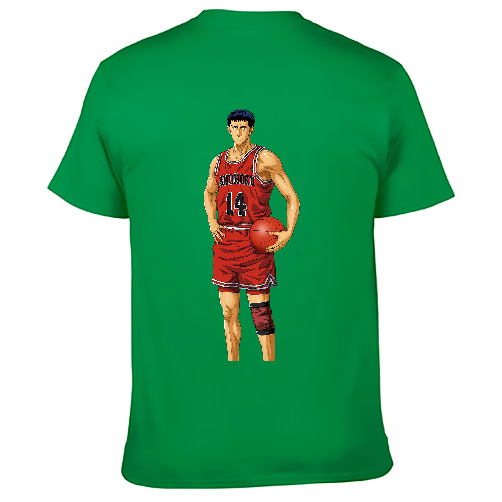 （画像用） SLAM DUNK／スラムダンク 綿100％ メンズ半袖Tシャツ（バックプリント） 通気性