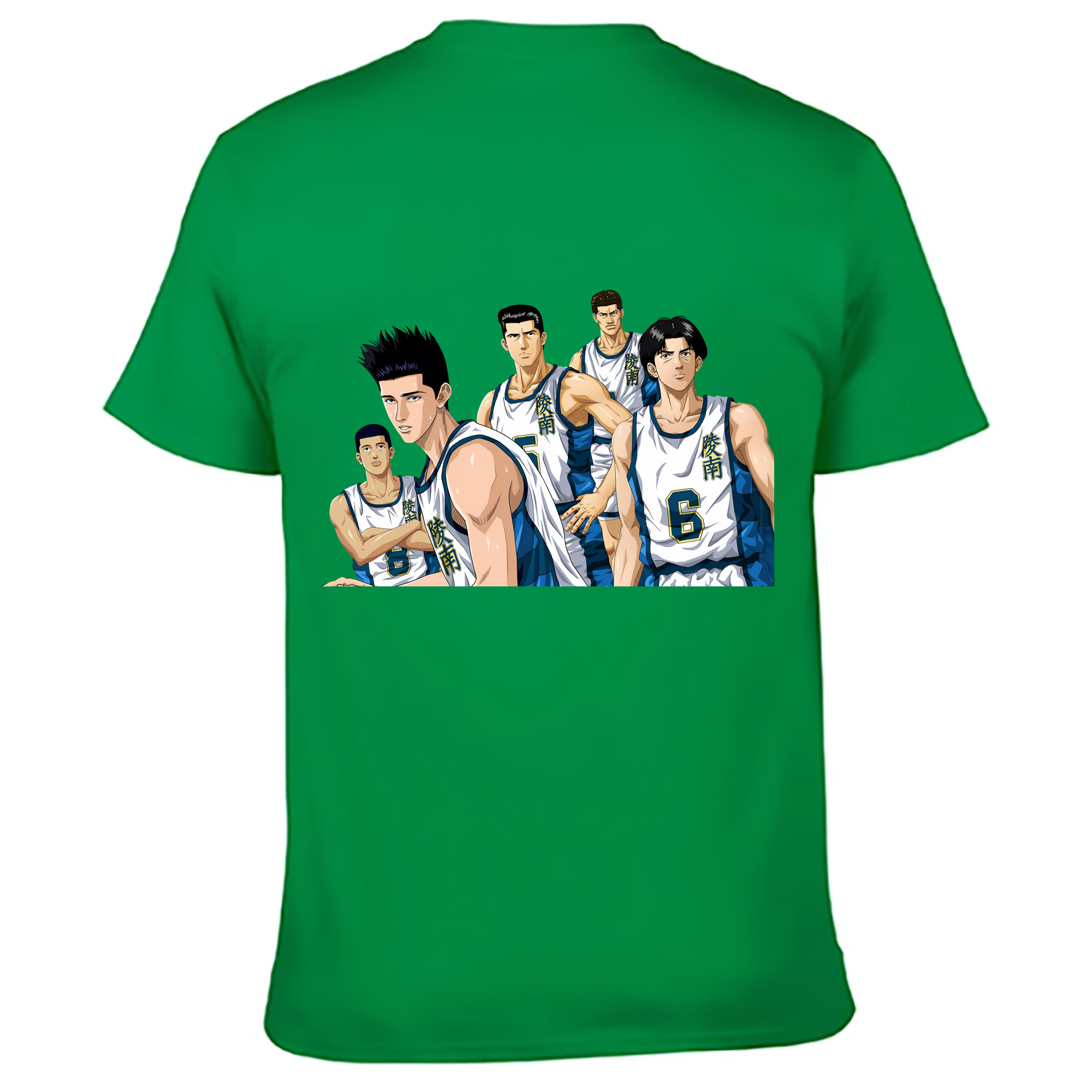 （画像用） SLAM DUNK／スラムダンク 綿100％ メンズ半袖Tシャツ（バックプリント） 通気性