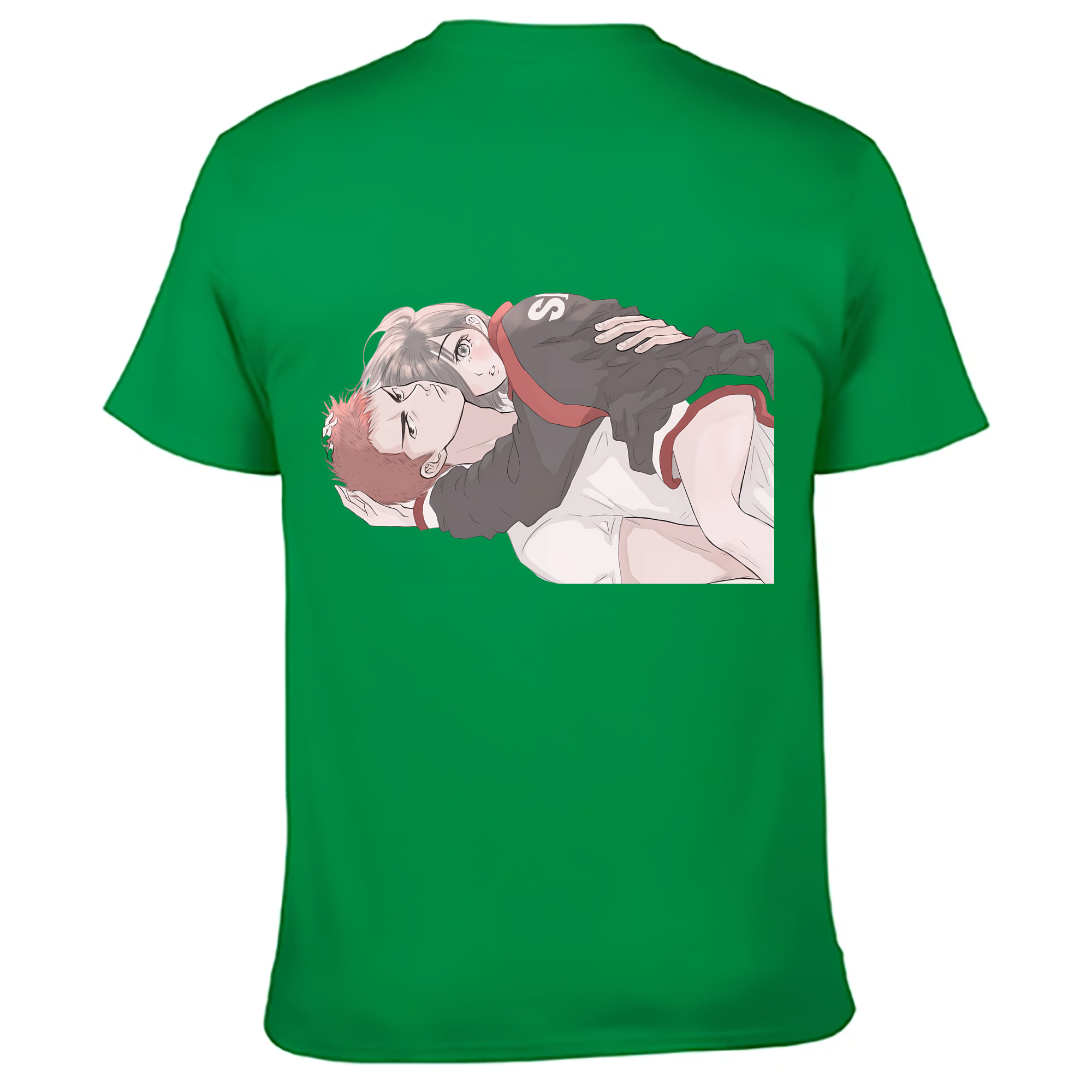 （画像用） SLAM DUNK／スラムダンク 綿100％ メンズ半袖Tシャツ（バックプリント） 通気性