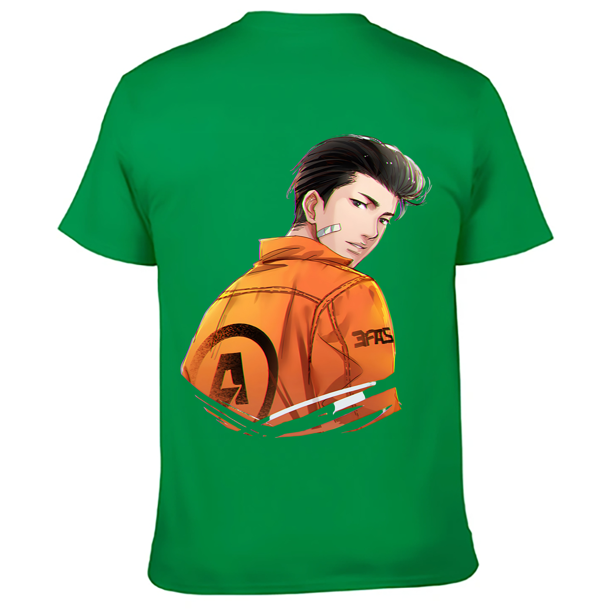 （画像用） SLAM DUNK／スラムダンク 綿100％ メンズ半袖Tシャツ（バックプリント） 通気性