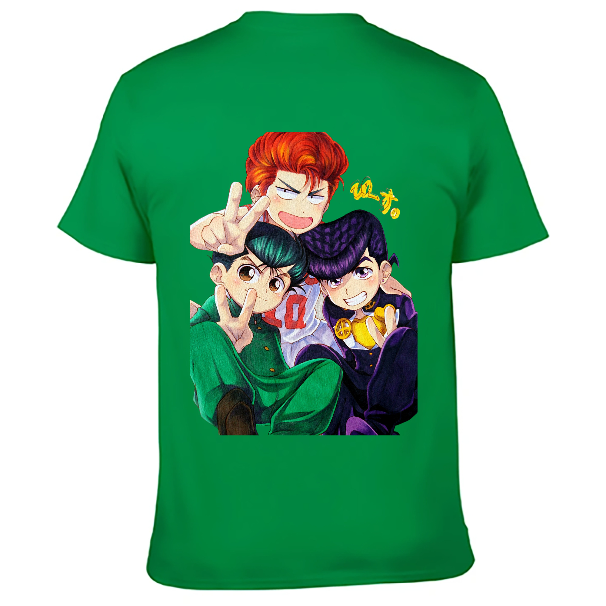 （画像用） SLAM DUNK／スラムダンク 綿100％ メンズ半袖Tシャツ（バックプリント） 通気性