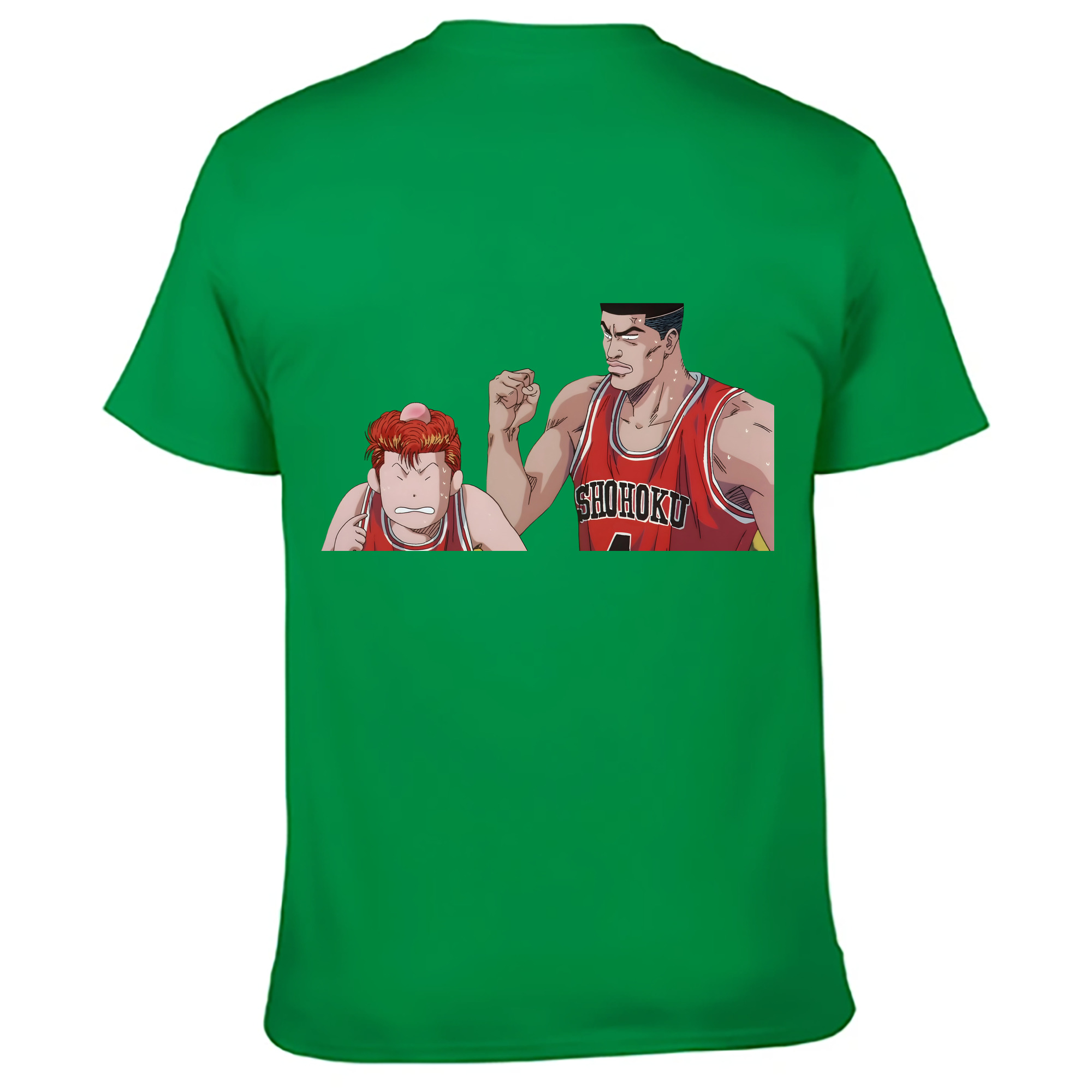 （画像用） SLAM DUNK／スラムダンク 綿100％ メンズ半袖Tシャツ（バックプリント） 通気性
