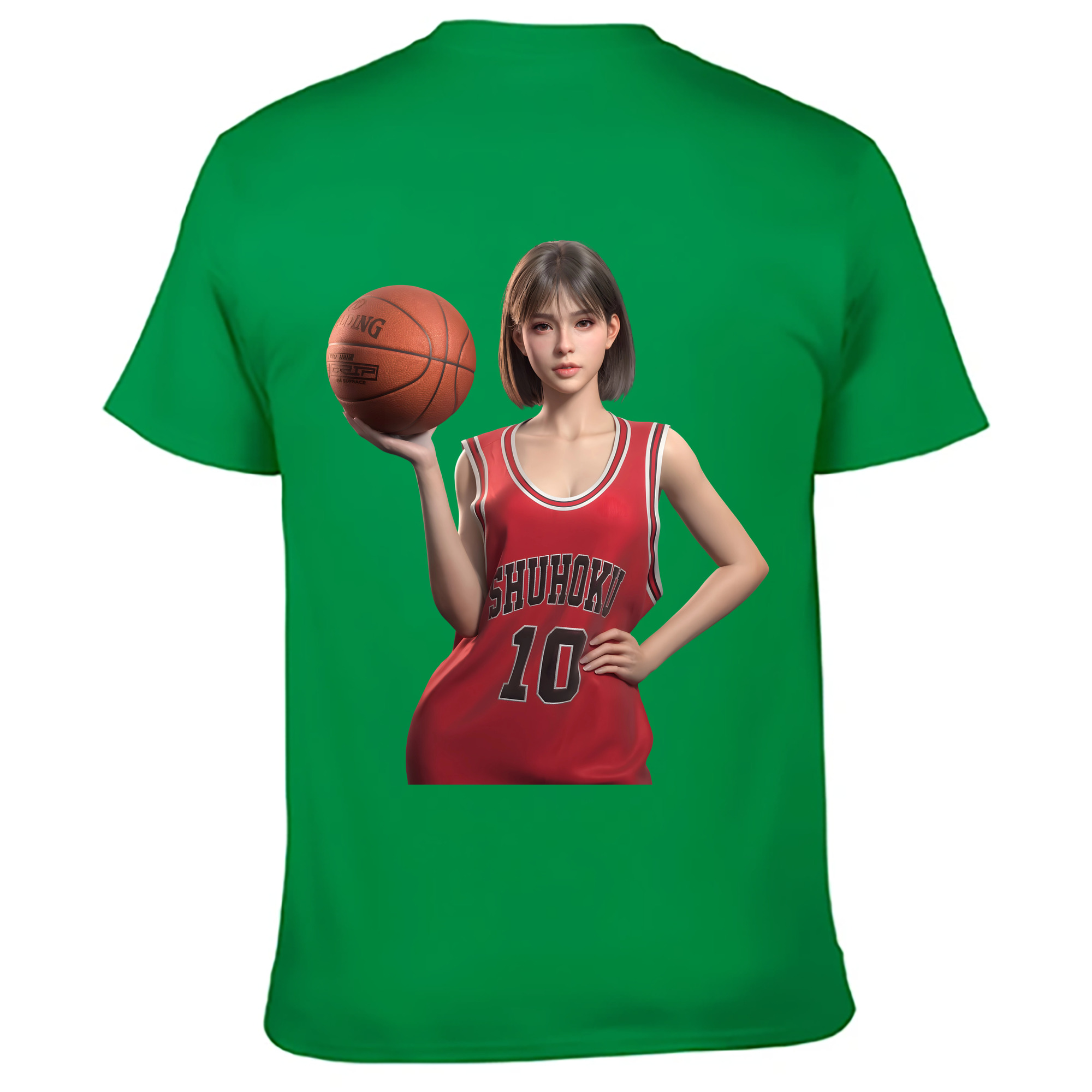 （画像用） SLAM DUNK／スラムダンク 綿100％ メンズ半袖Tシャツ（バックプリント） 通気性