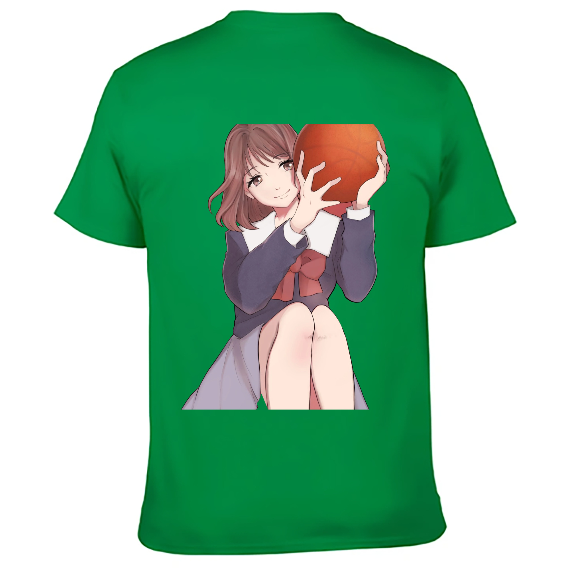 （画像用） SLAM DUNK／スラムダンク 綿100％ メンズ半袖Tシャツ（バックプリント） 通気性