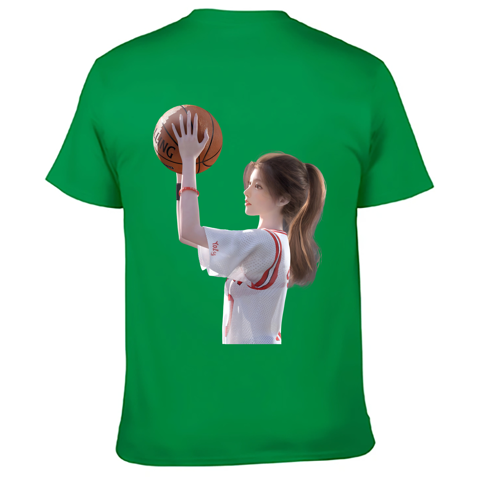 （画像用） SLAM DUNK／スラムダンク 綿100％ メンズ半袖Tシャツ（バックプリント） 通気性