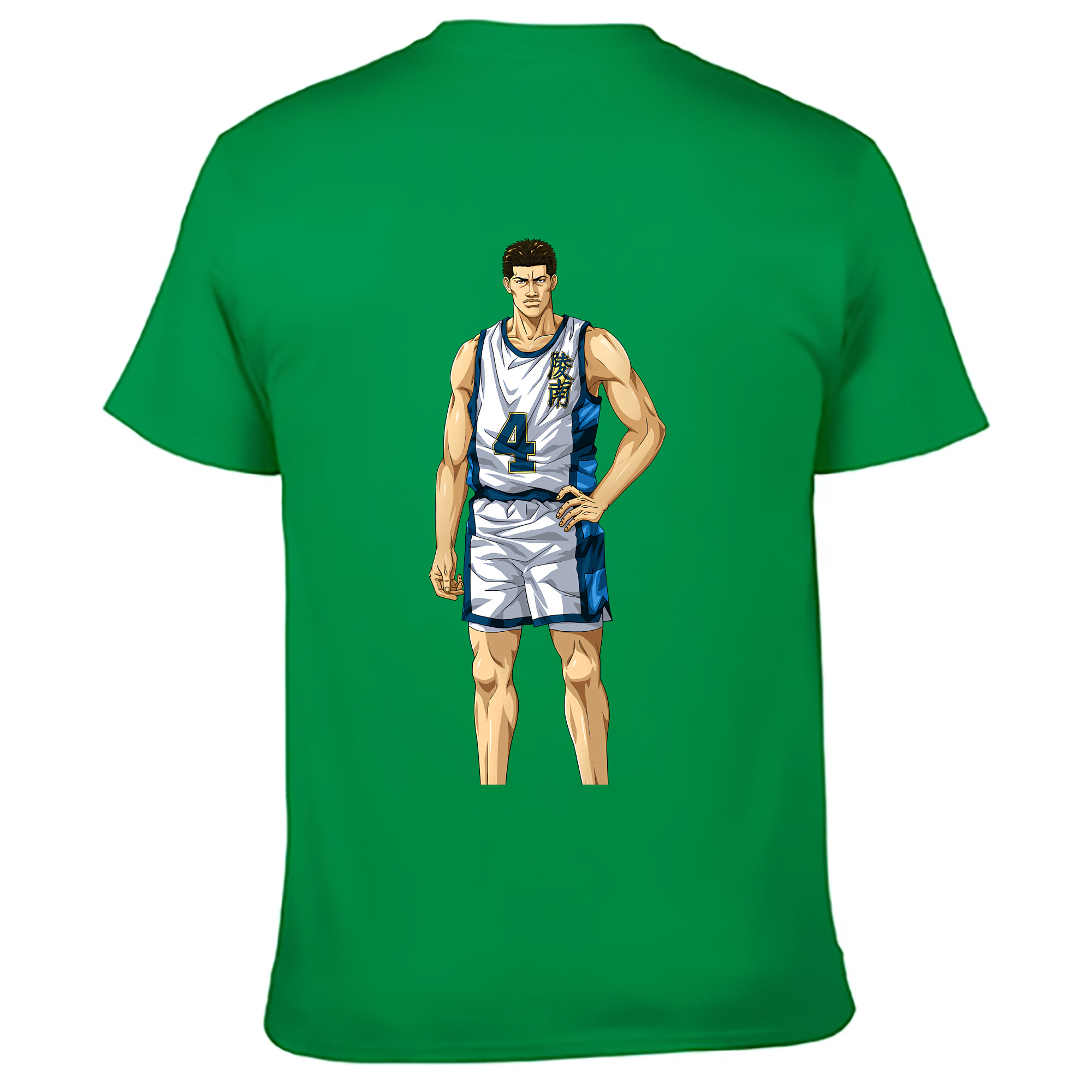 （画像用） SLAM DUNK／スラムダンク 綿100％ メンズ半袖Tシャツ（バックプリント） 通気性