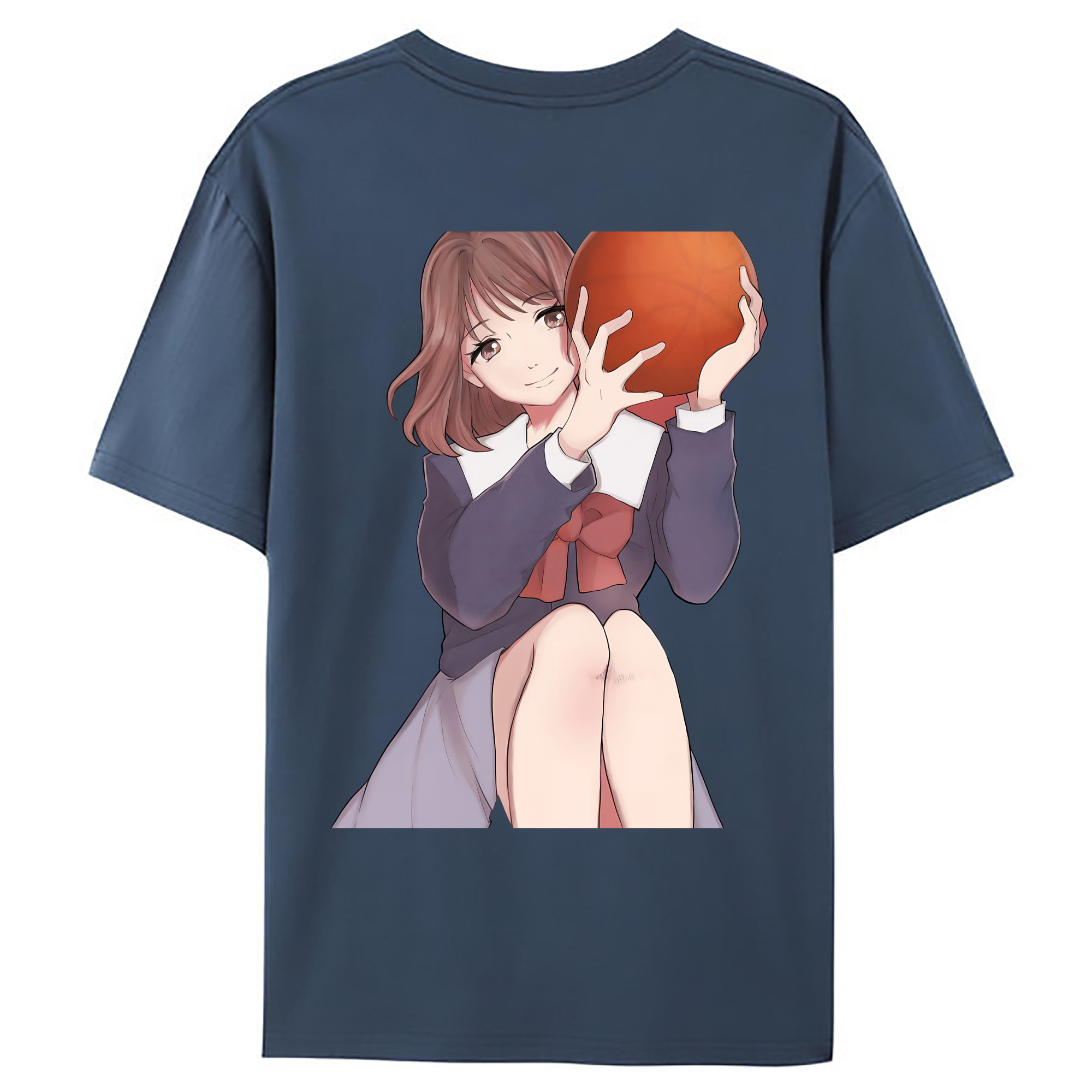 （画像用） SLAM DUNK／スラムダンク 綿100％ メンズ半袖Tシャツ（バックプリント） 通気性
