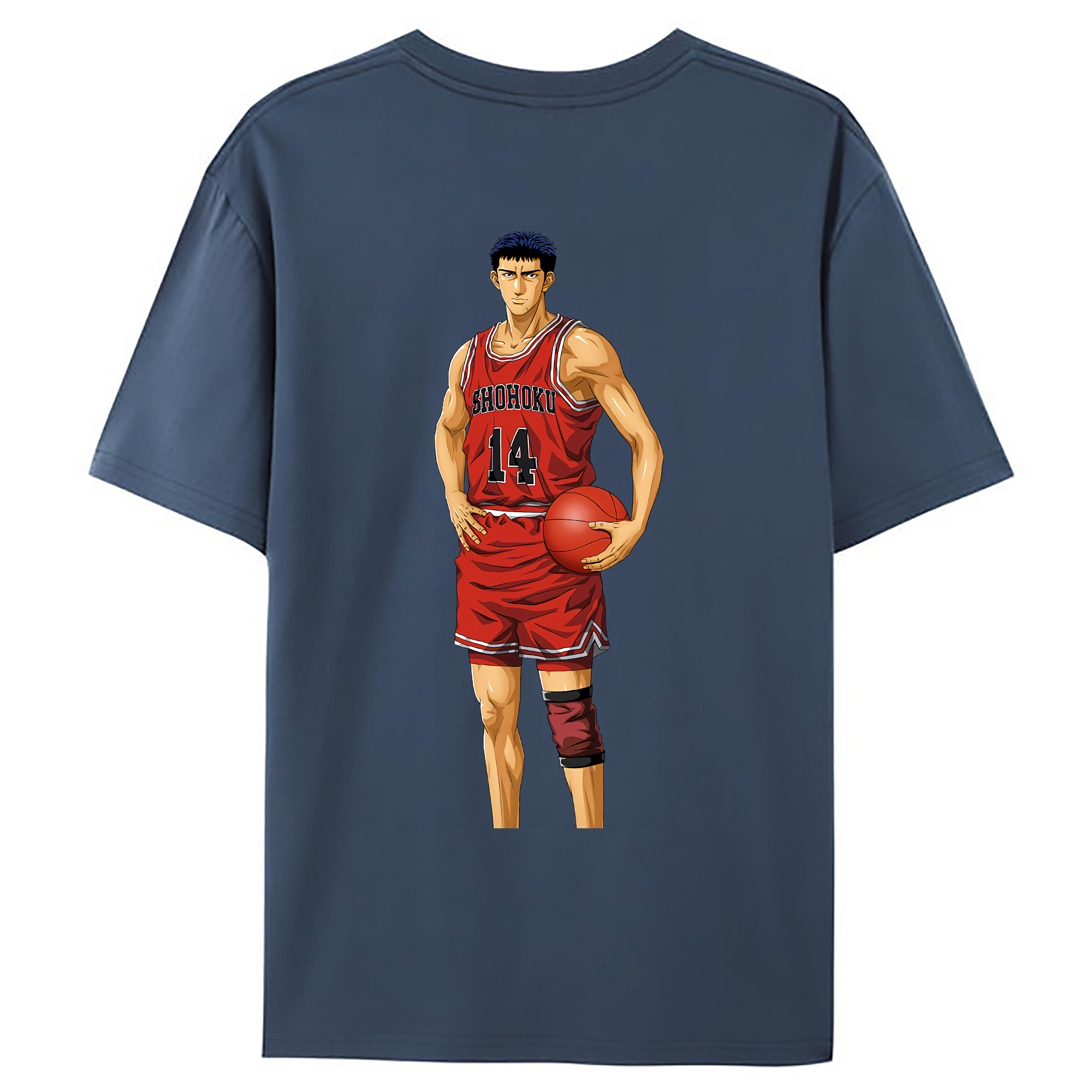 （画像用） SLAM DUNK／スラムダンク 綿100％ メンズ半袖Tシャツ（バックプリント） 通気性