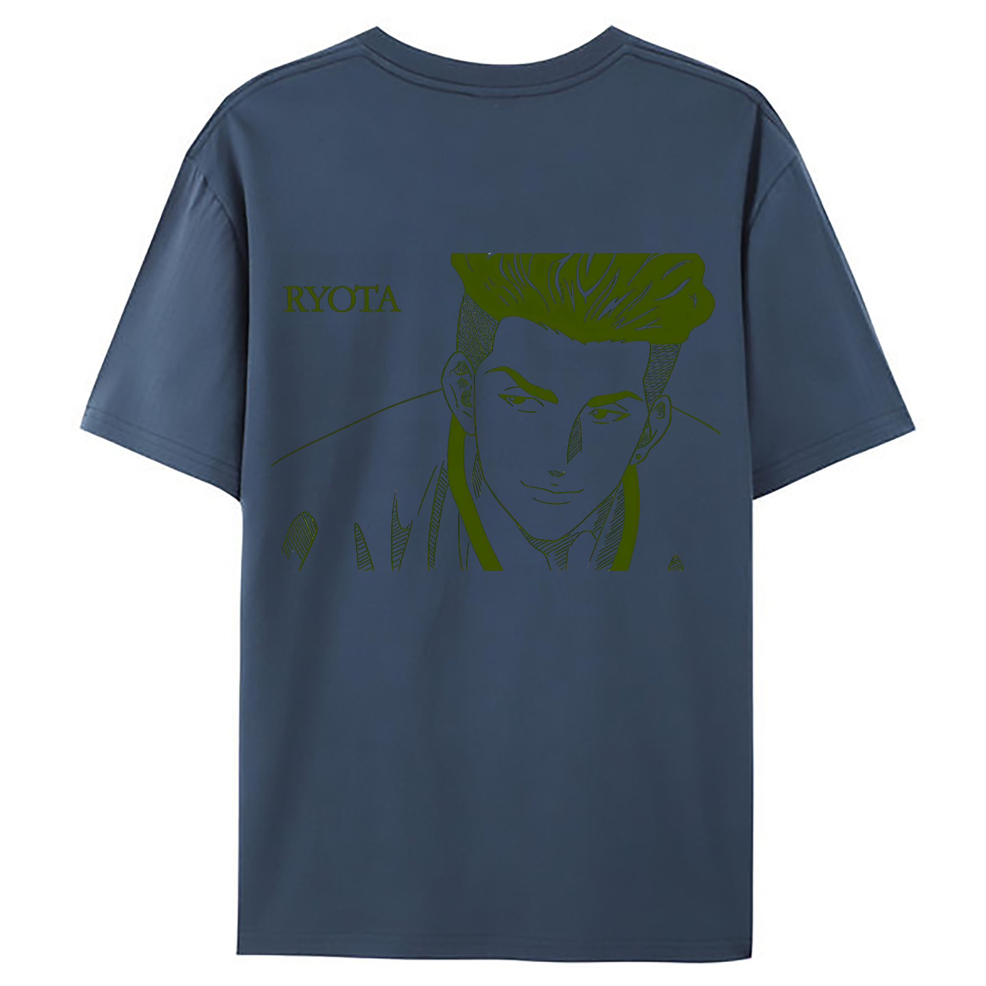 （画像用） SLAM DUNK／スラムダンク 綿100％ メンズ半袖Tシャツ（バックプリント） 通気性