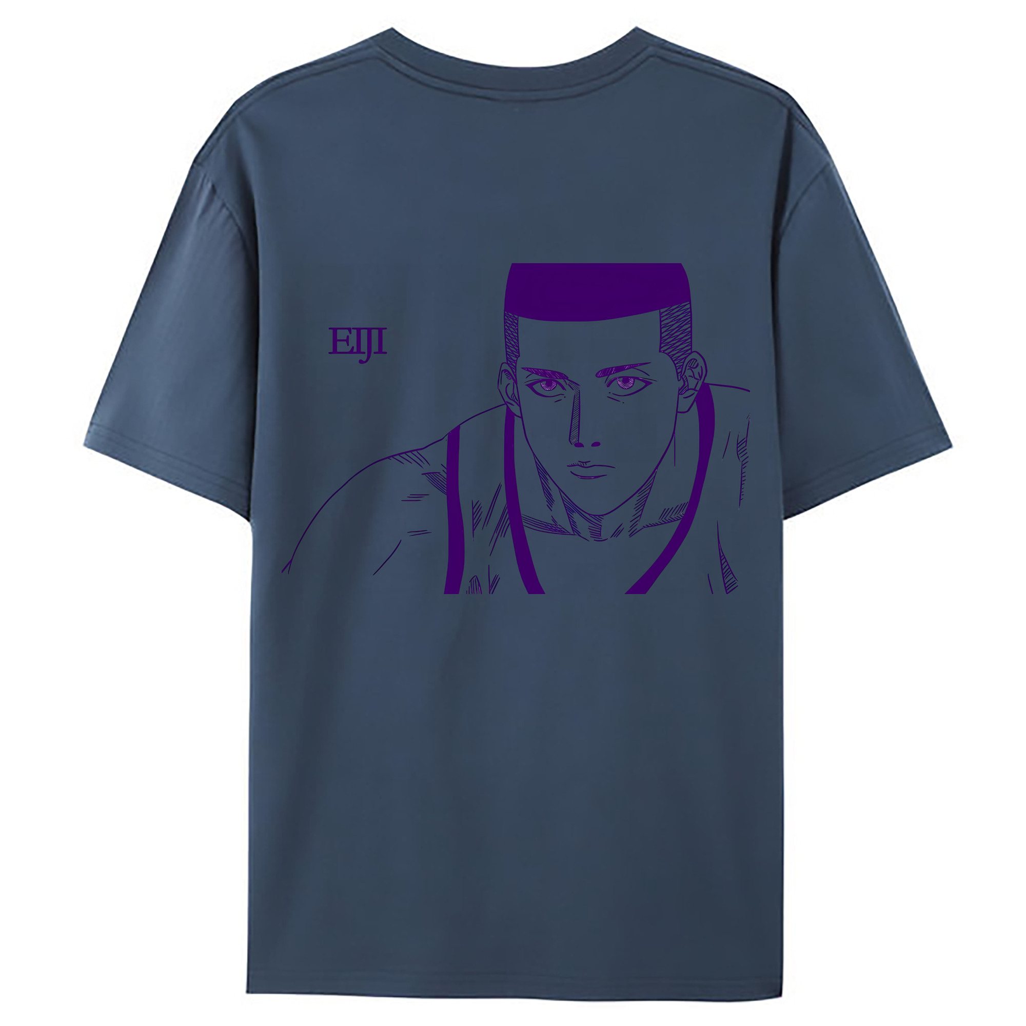 （画像用） SLAM DUNK／スラムダンク 綿100％ メンズ半袖Tシャツ（バックプリント） 通気性