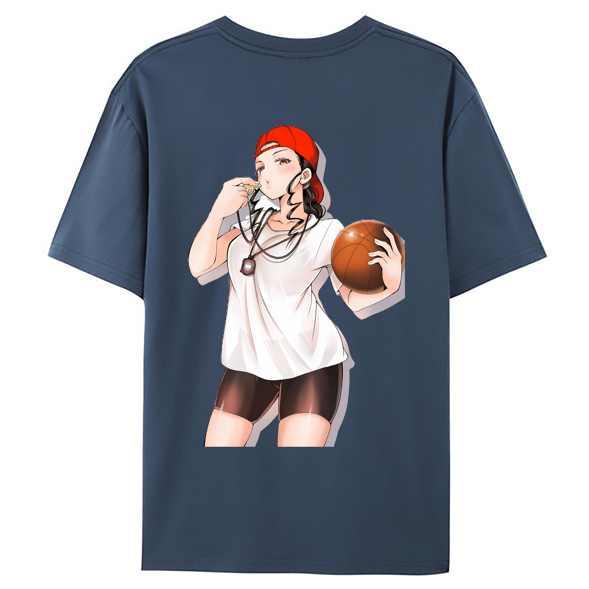 （画像用） SLAM DUNK／スラムダンク 綿100％ メンズ半袖Tシャツ（バックプリント） 通気性