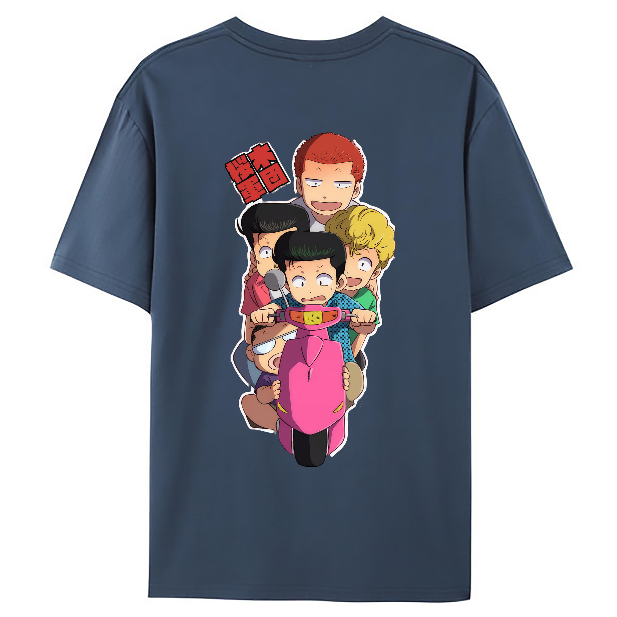 （画像用） SLAM DUNK／スラムダンク 綿100％ メンズ半袖Tシャツ（バックプリント） 通気性