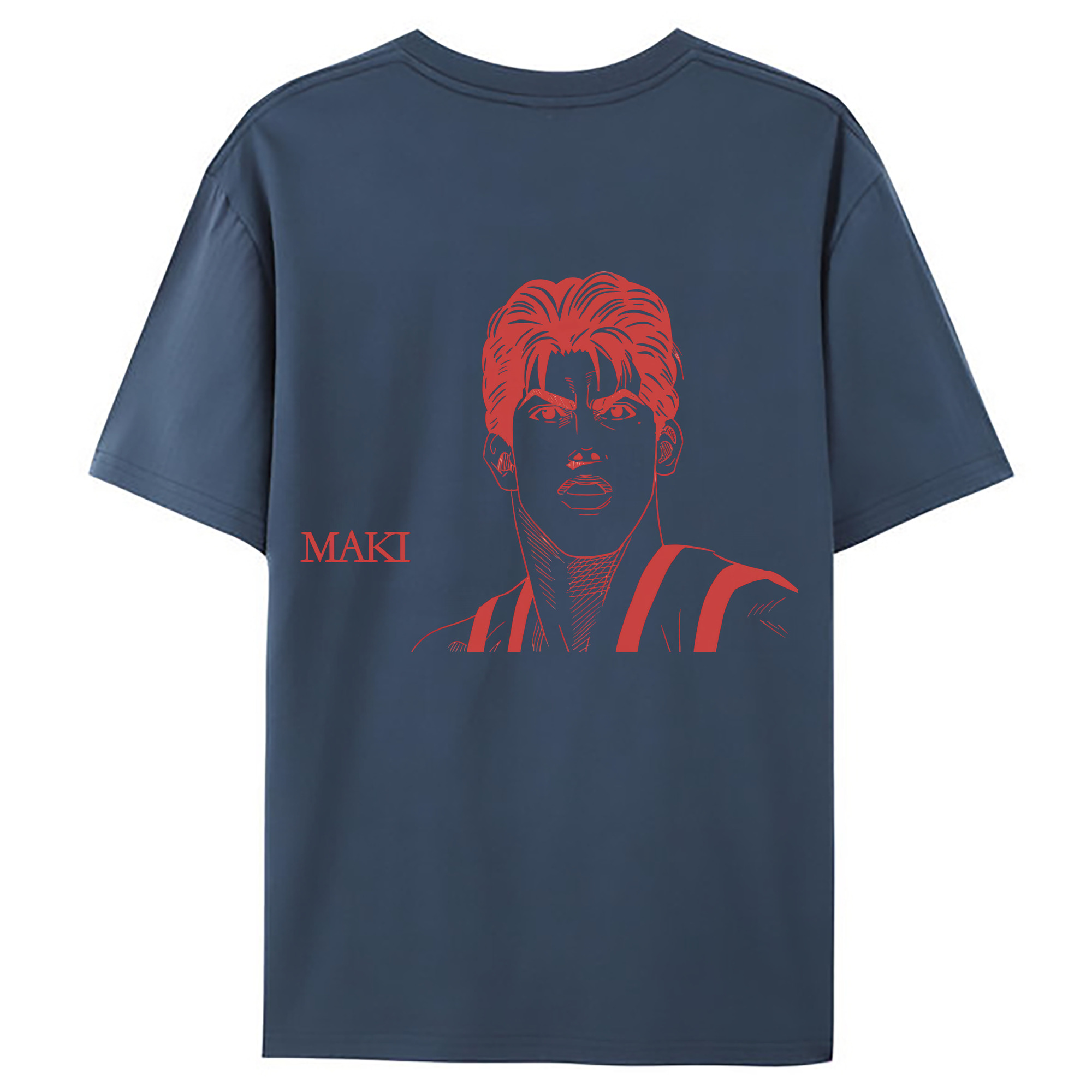 （画像用） SLAM DUNK／スラムダンク 綿100％ メンズ半袖Tシャツ（バックプリント） 通気性
