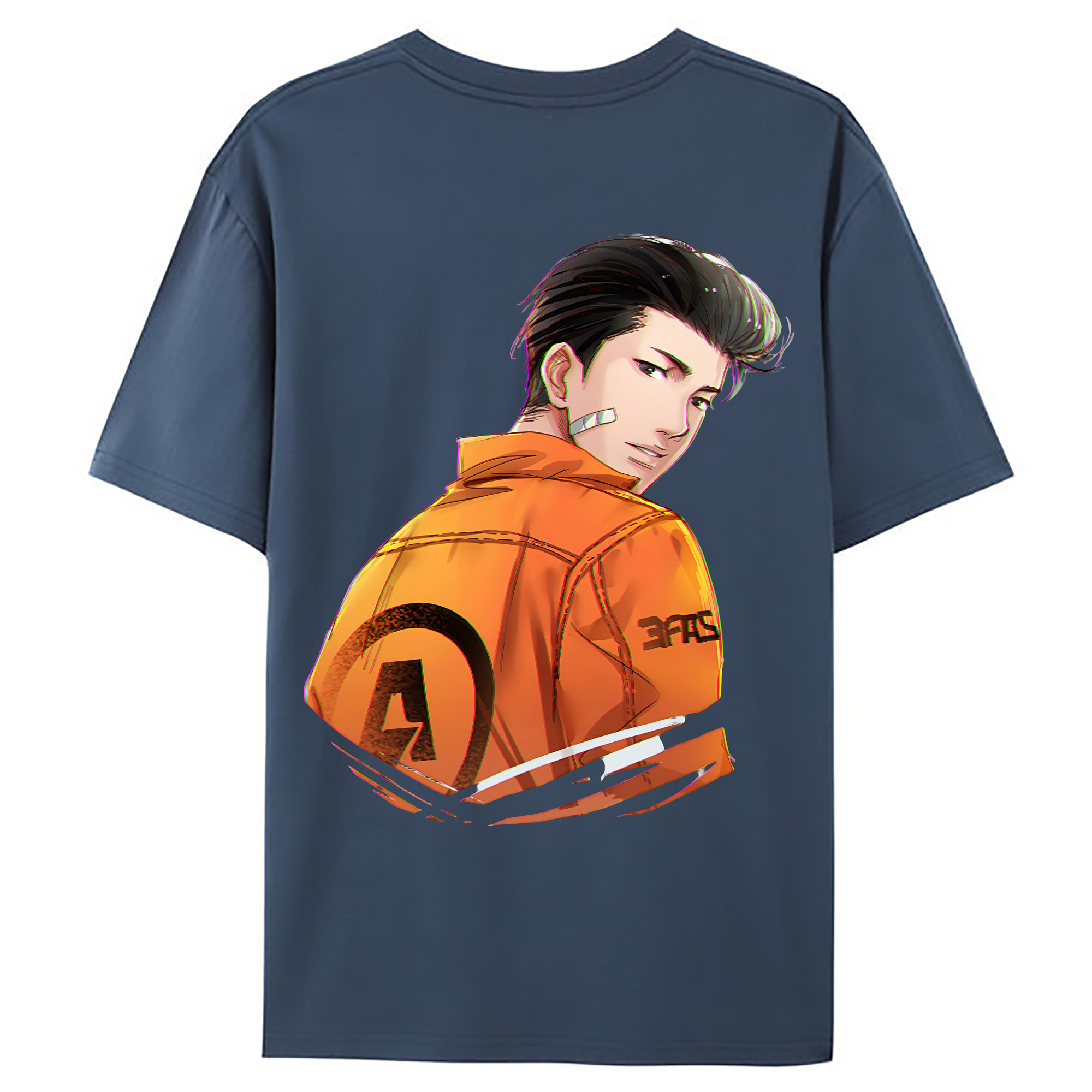 （画像用） SLAM DUNK／スラムダンク 綿100％ メンズ半袖Tシャツ（バックプリント） 通気性