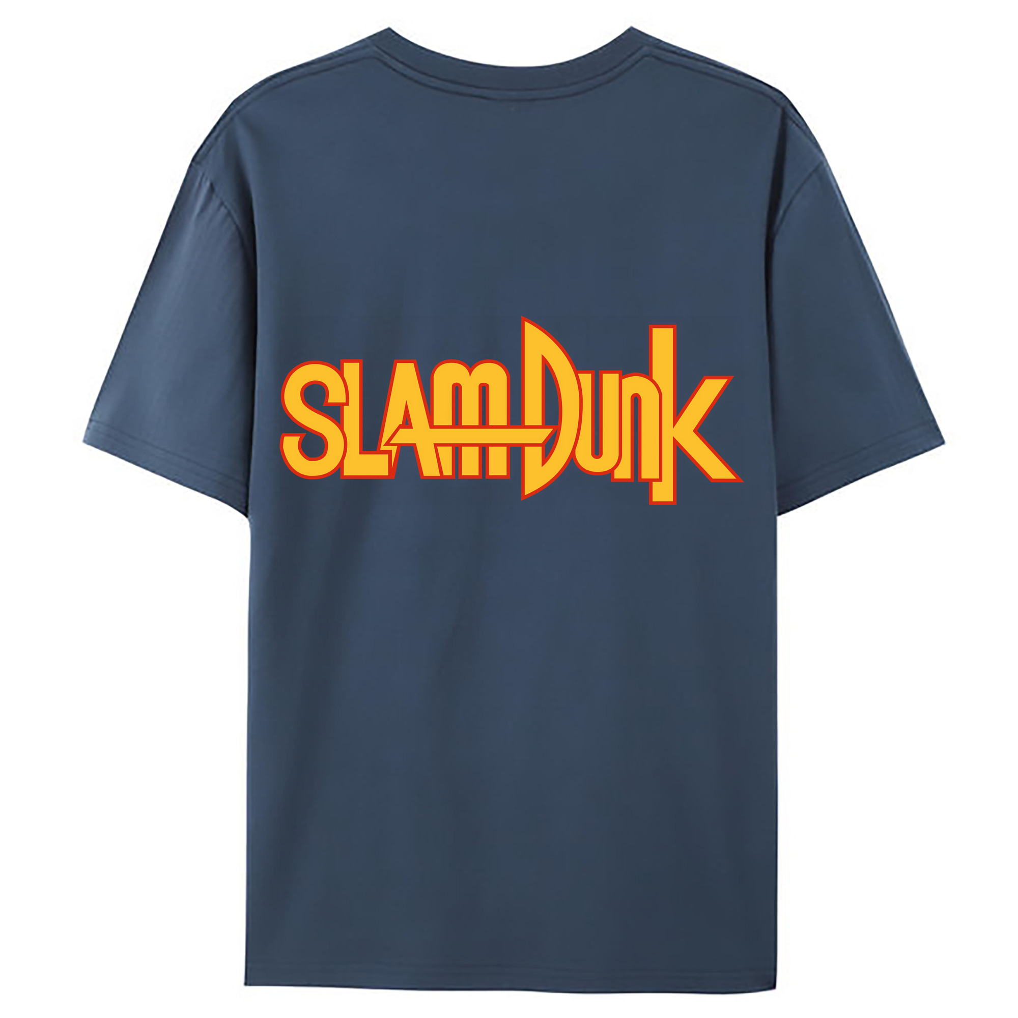 （画像用） SLAM DUNK／スラムダンク 綿100％ メンズ半袖Tシャツ（バックプリント） 通気性