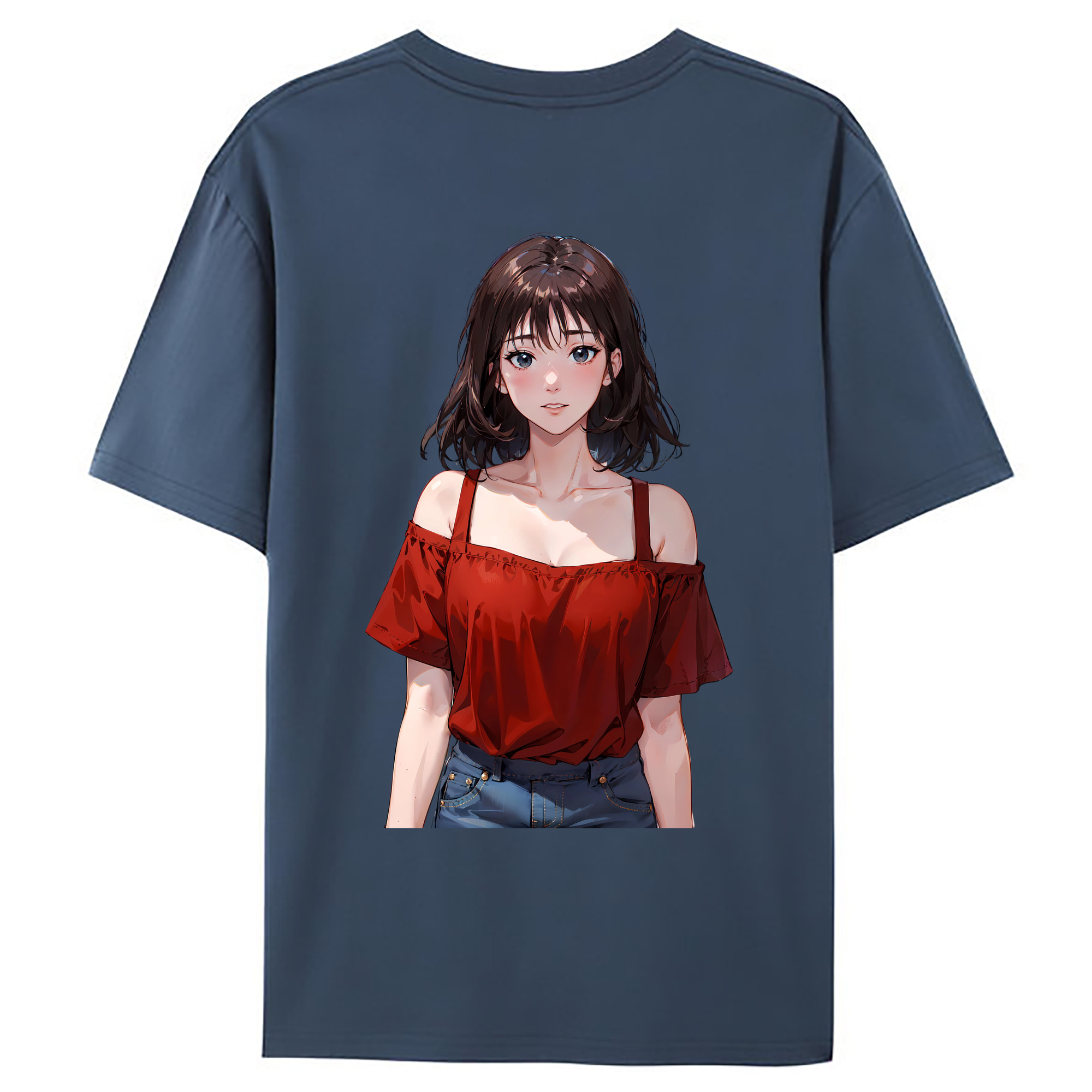 （画像用） SLAM DUNK／スラムダンク 綿100％ メンズ半袖Tシャツ（バックプリント） 通気性