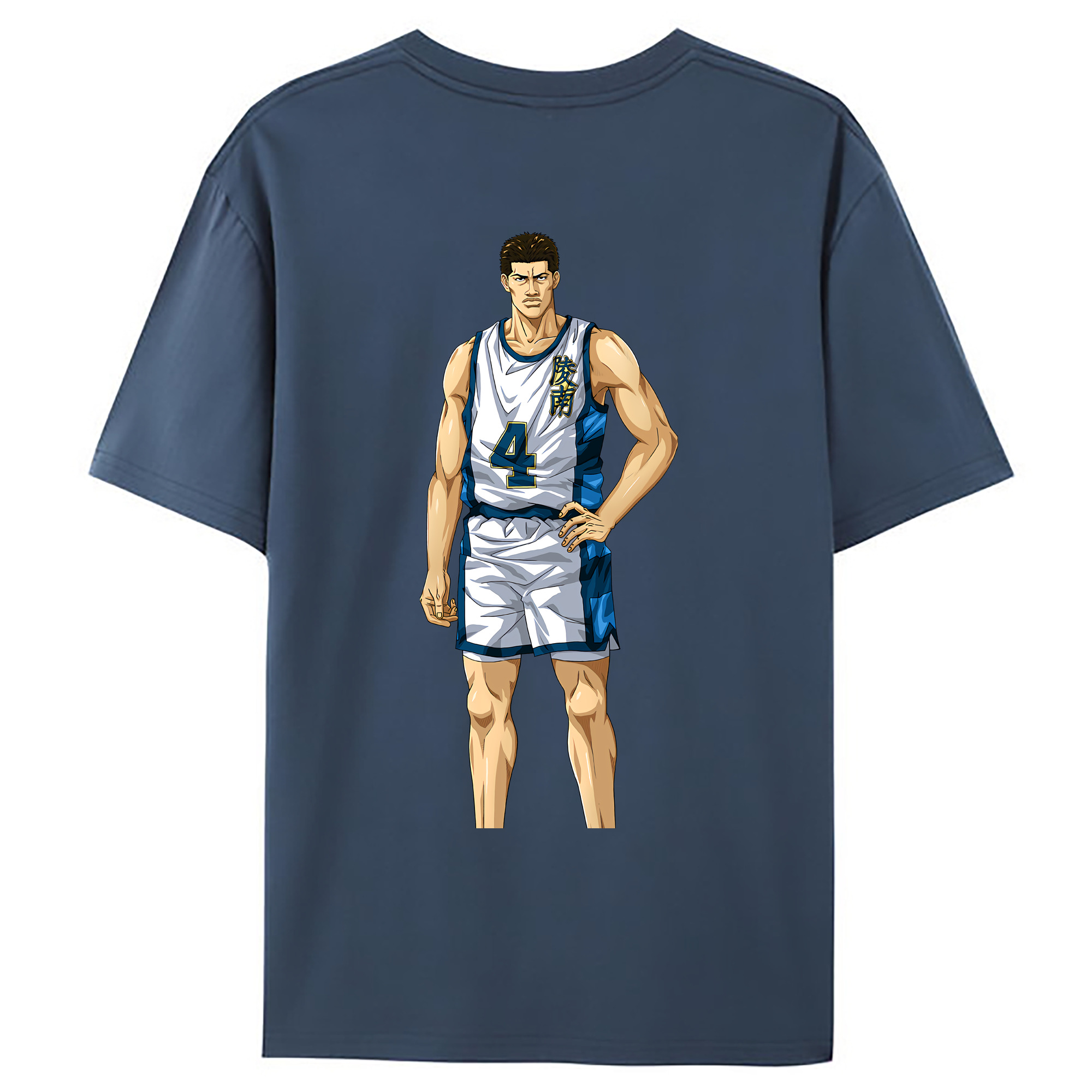 （画像用） SLAM DUNK／スラムダンク 綿100％ メンズ半袖Tシャツ（バックプリント） 通気性