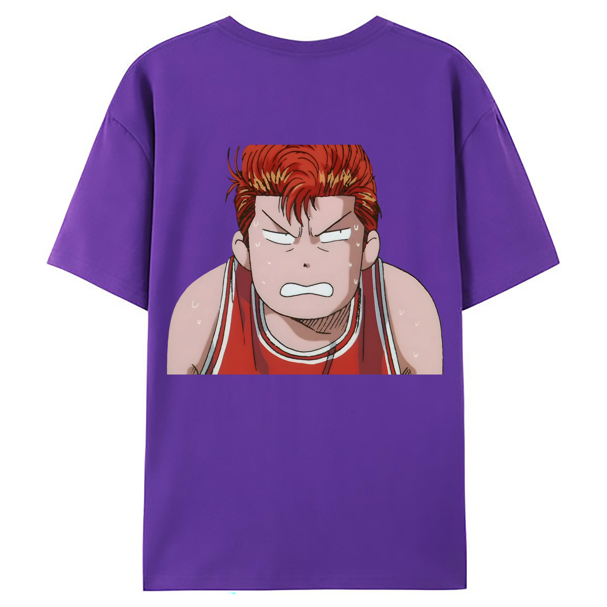 （画像用） SLAM DUNK／スラムダンク 綿100％ メンズ半袖Tシャツ（バックプリント） 通気性