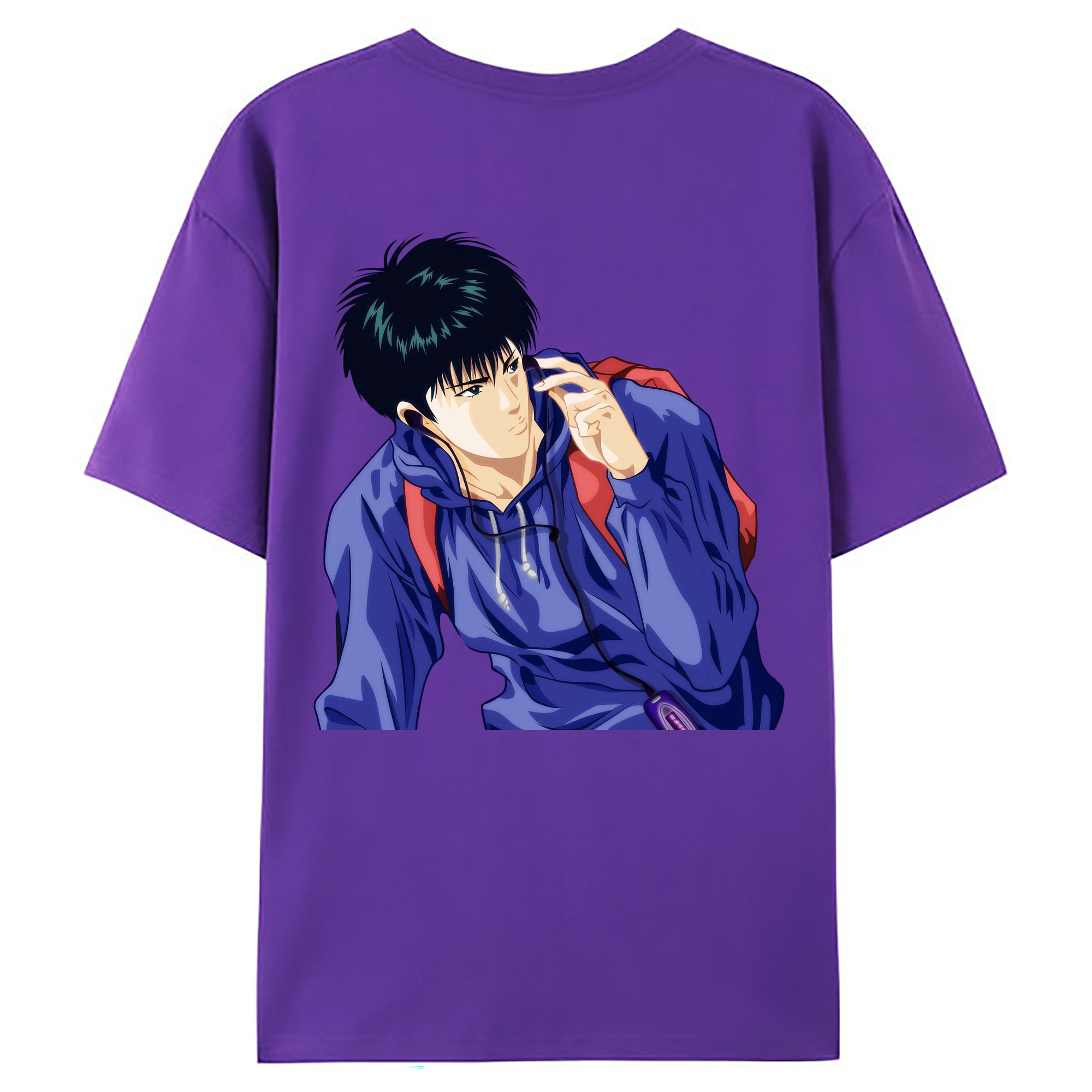 （画像用） SLAM DUNK／スラムダンク 綿100％ メンズ半袖Tシャツ（バックプリント） 通気性