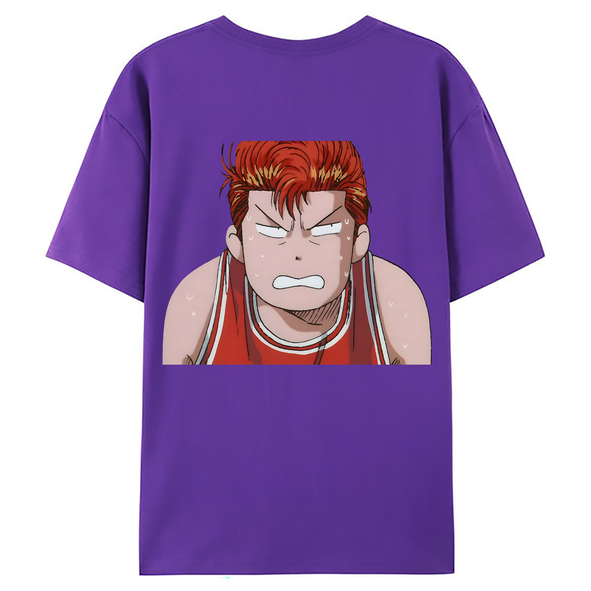 （画像用） SLAM DUNK／スラムダンク 綿100％ メンズ半袖Tシャツ（バックプリント） 通気性