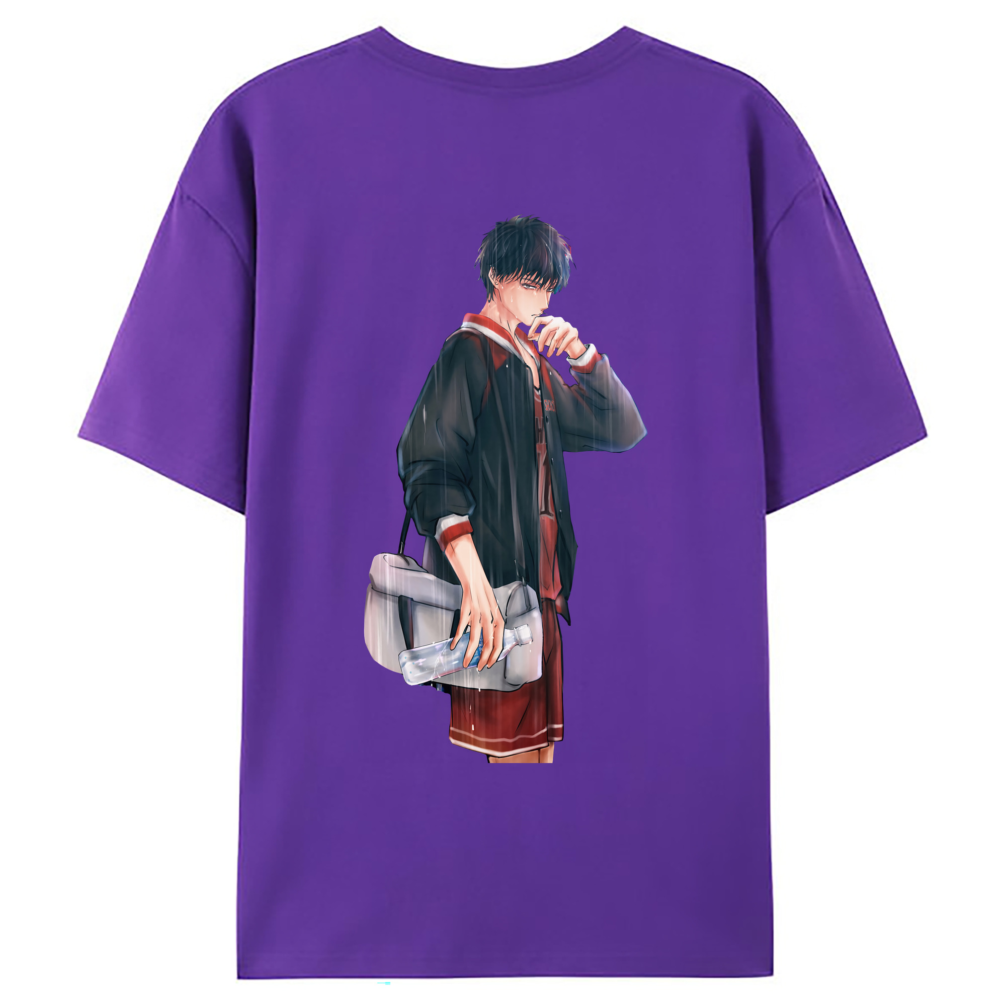 （画像用） SLAM DUNK／スラムダンク 綿100％ メンズ半袖Tシャツ（バックプリント） 通気性
