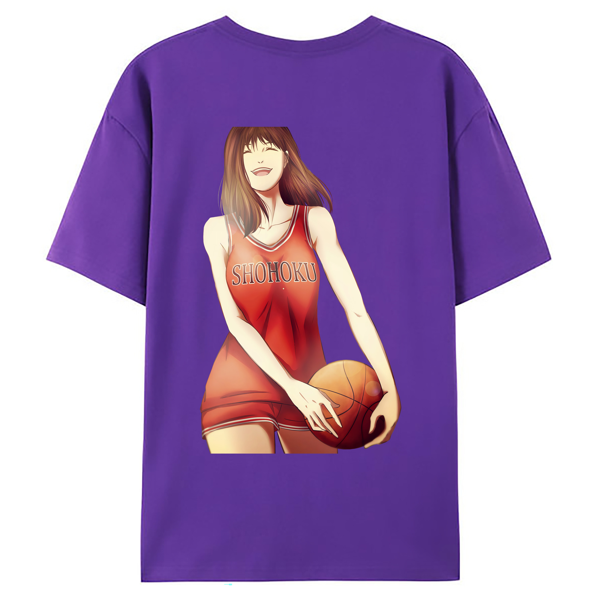 （画像用） SLAM DUNK／スラムダンク 綿100％ メンズ半袖Tシャツ（バックプリント） 通気性