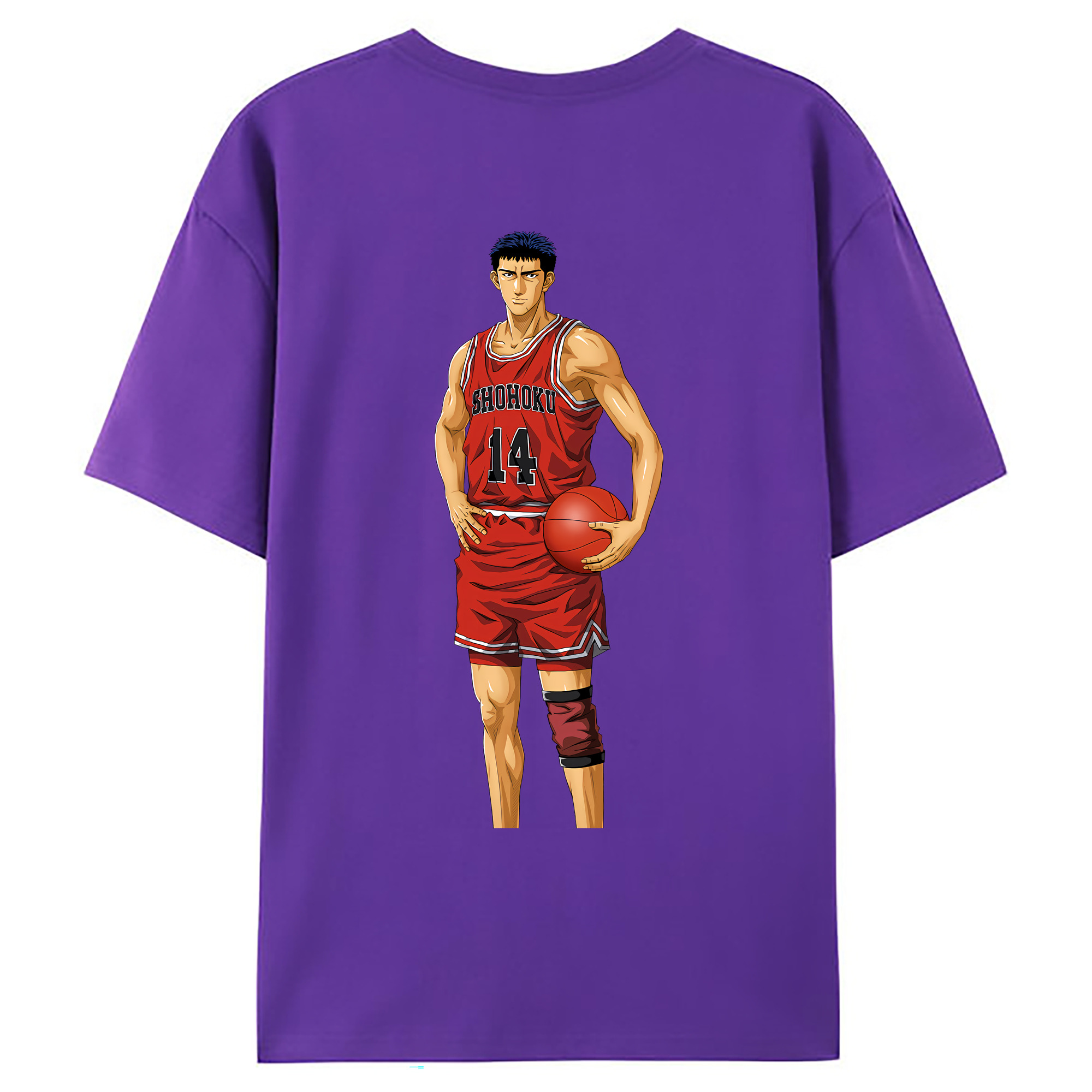 （画像用） SLAM DUNK／スラムダンク 綿100％ メンズ半袖Tシャツ（バックプリント） 通気性