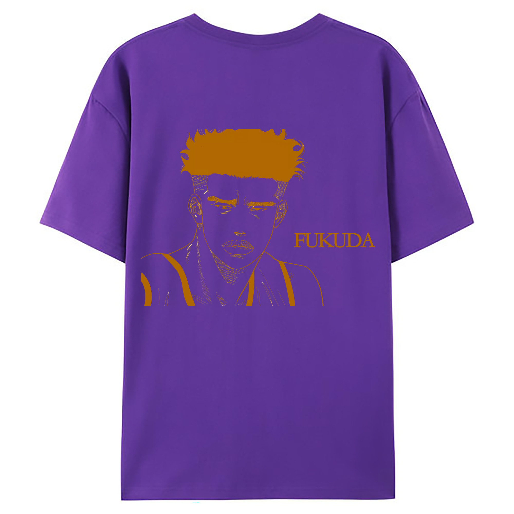 （画像用） SLAM DUNK／スラムダンク 綿100％ メンズ半袖Tシャツ（バックプリント） 通気性