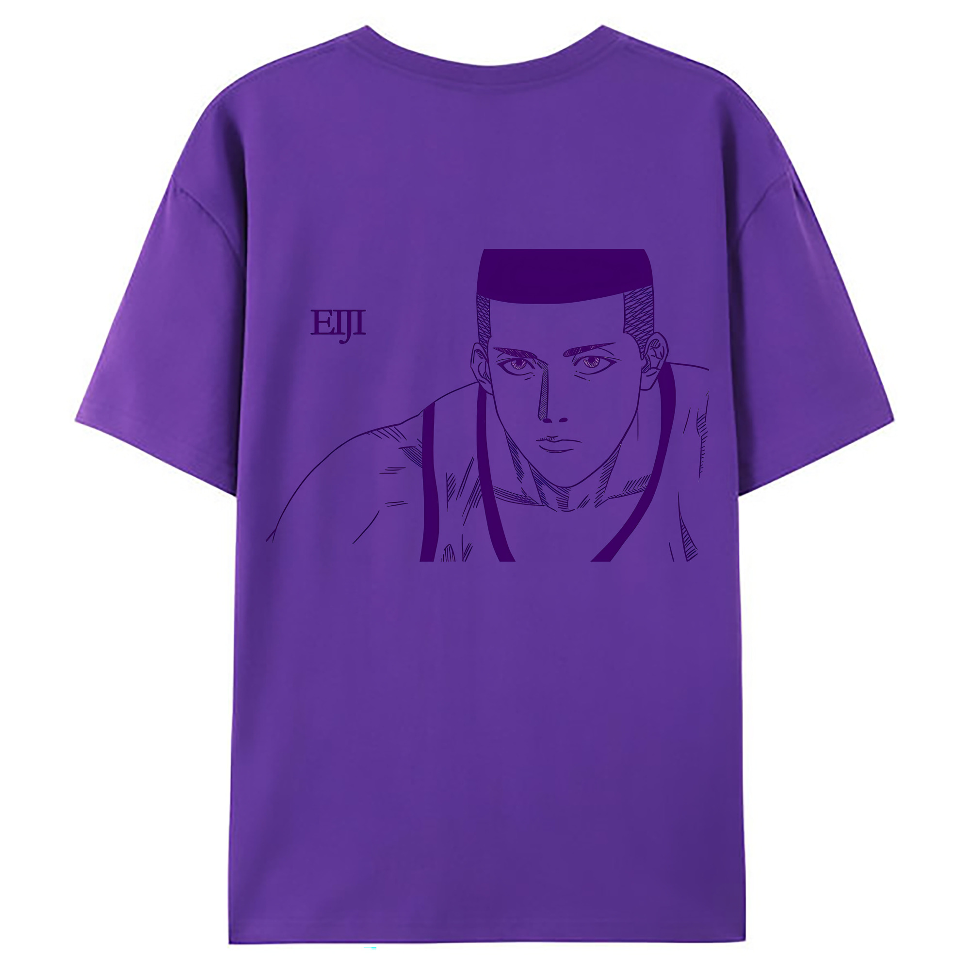 （画像用） SLAM DUNK／スラムダンク 綿100％ メンズ半袖Tシャツ（バックプリント） 通気性