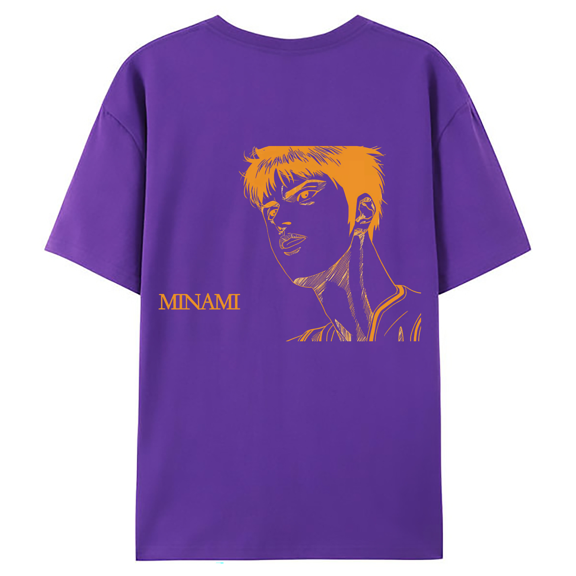 （画像用） SLAM DUNK／スラムダンク 綿100％ メンズ半袖Tシャツ（バックプリント） 通気性