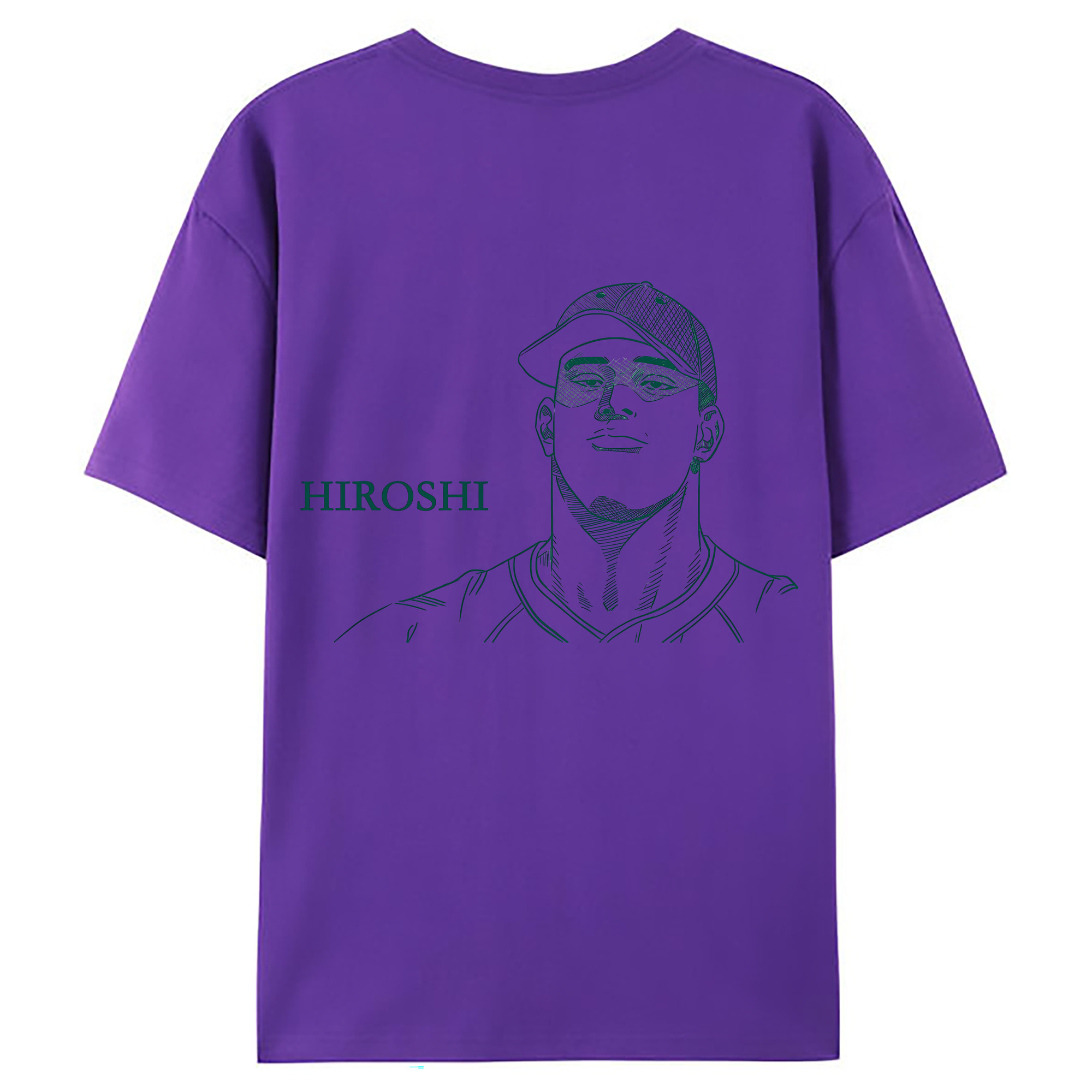 （画像用） SLAM DUNK／スラムダンク 綿100％ メンズ半袖Tシャツ（バックプリント） 通気性