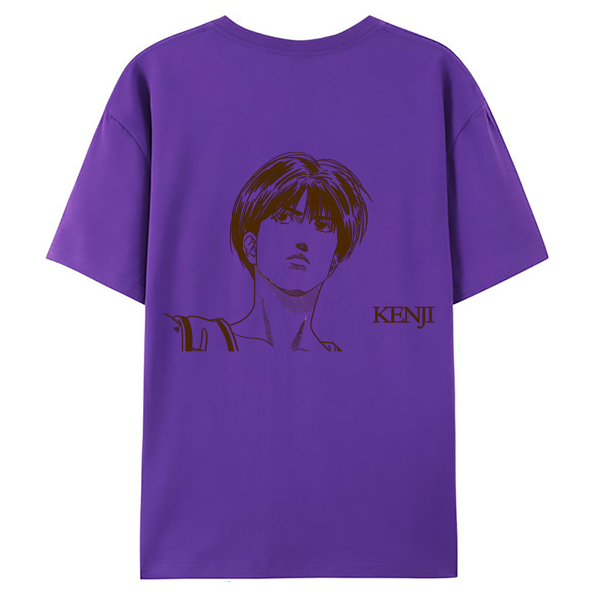 （画像用） SLAM DUNK／スラムダンク 綿100％ メンズ半袖Tシャツ（バックプリント） 通気性