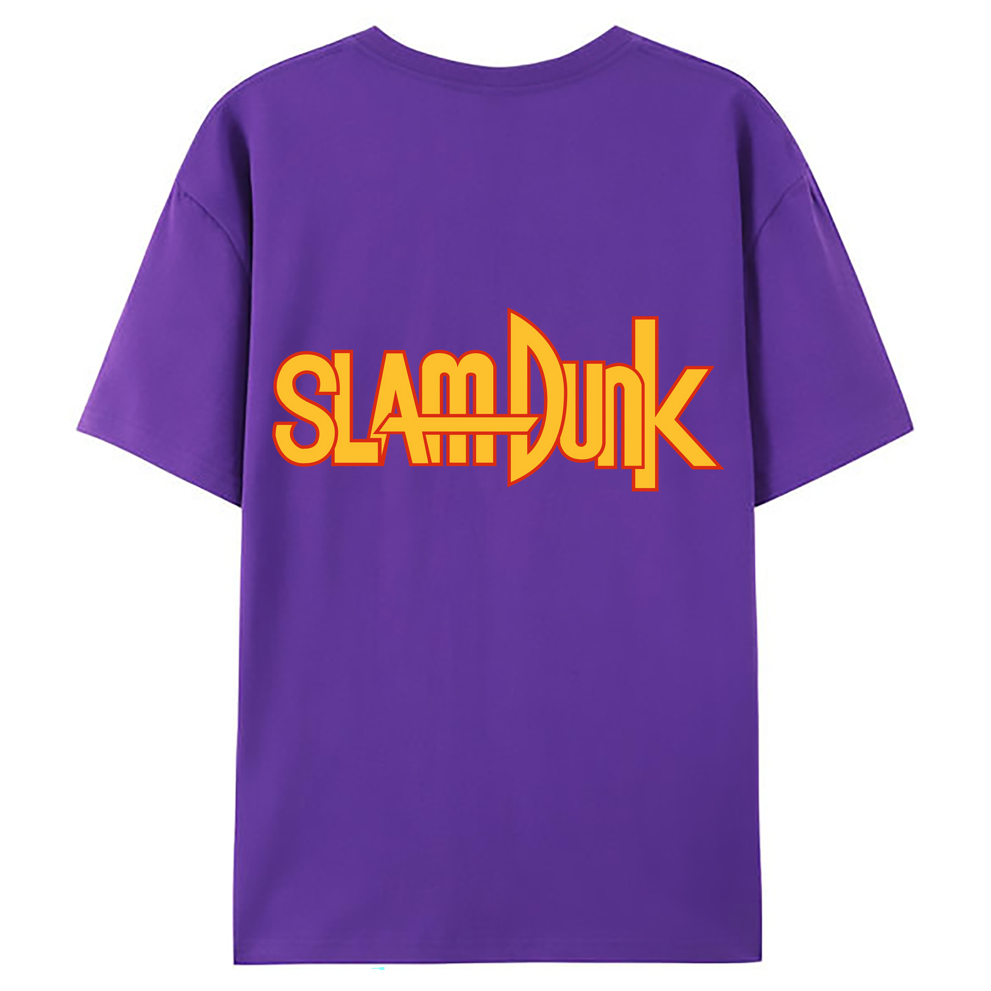 （画像用） SLAM DUNK／スラムダンク 綿100％ メンズ半袖Tシャツ（バックプリント） 通気性