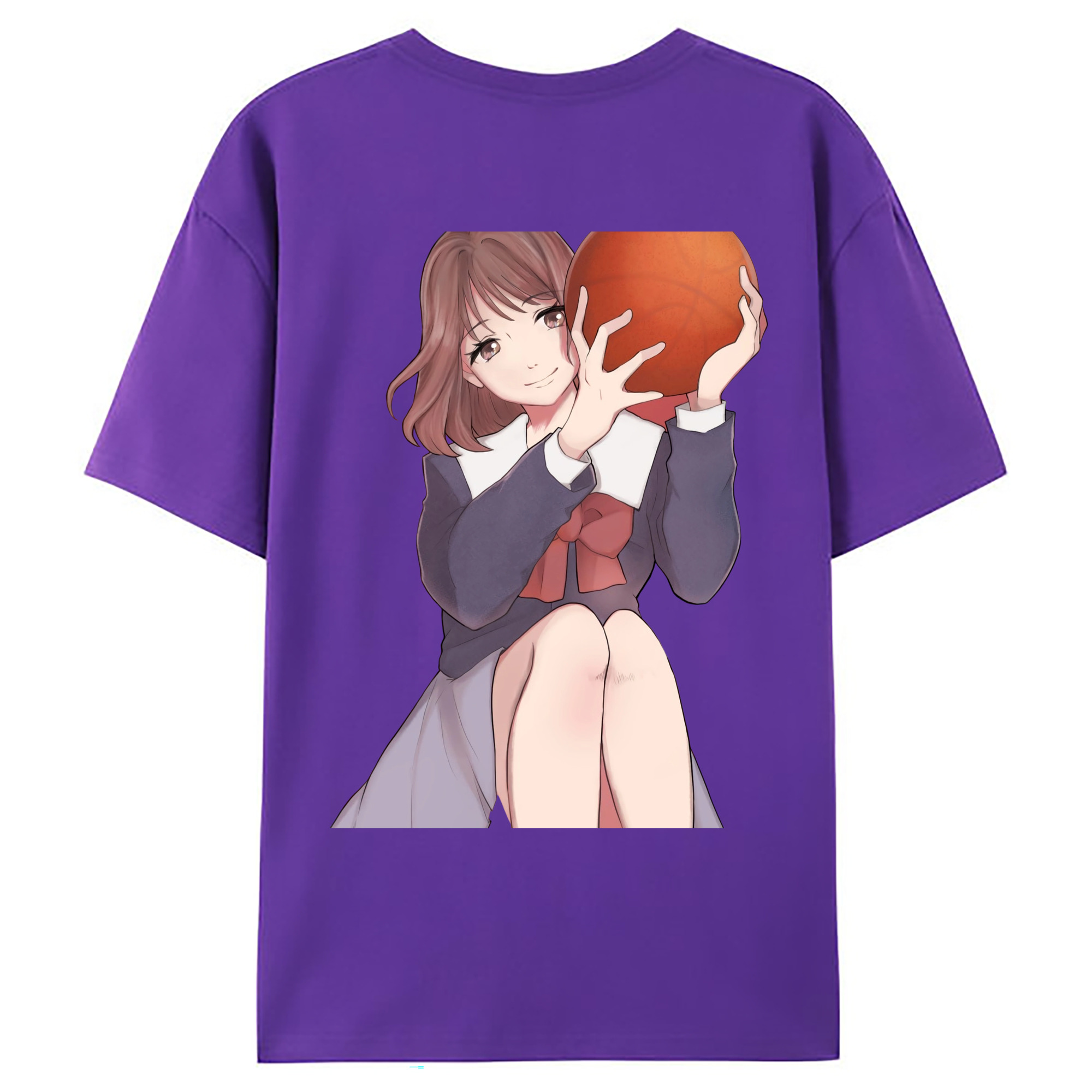 （画像用） SLAM DUNK／スラムダンク 綿100％ メンズ半袖Tシャツ（バックプリント） 通気性