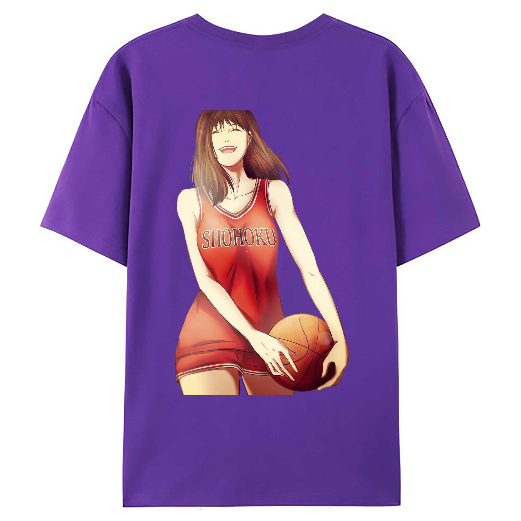 （画像用） SLAM DUNK／スラムダンク 綿100％ メンズ半袖Tシャツ（バックプリント） 通気性