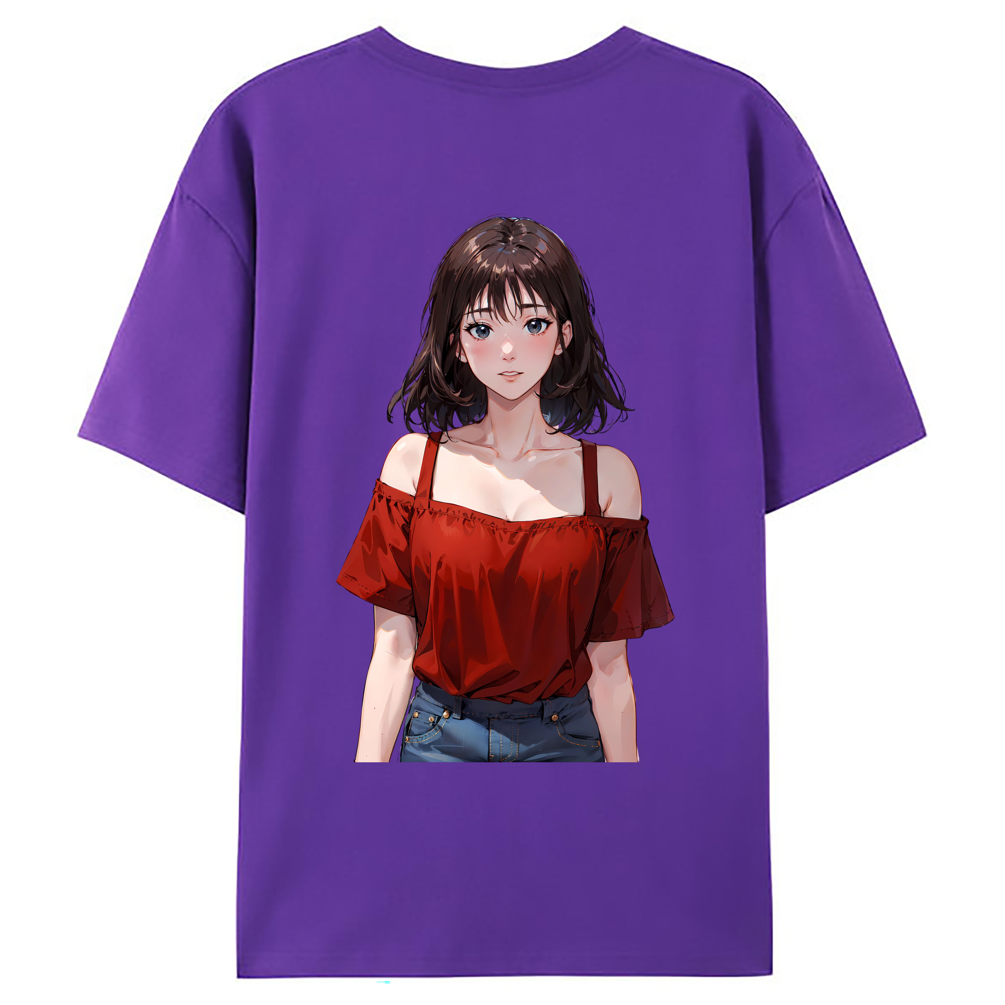 （画像用） SLAM DUNK／スラムダンク 綿100％ メンズ半袖Tシャツ（バックプリント） 通気性