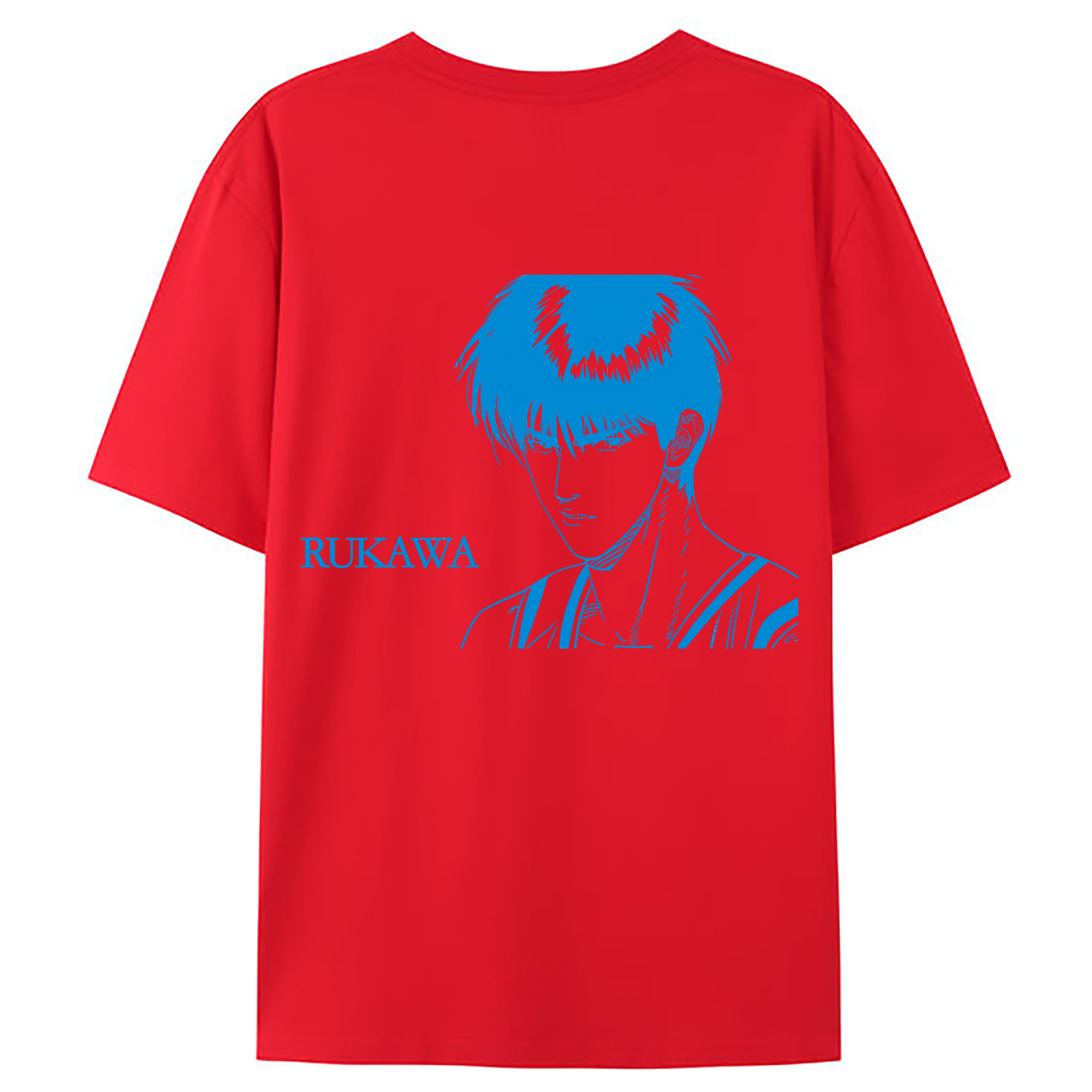 （画像用） SLAM DUNK／スラムダンク 綿100％ メンズ半袖Tシャツ（バックプリント） 通気性