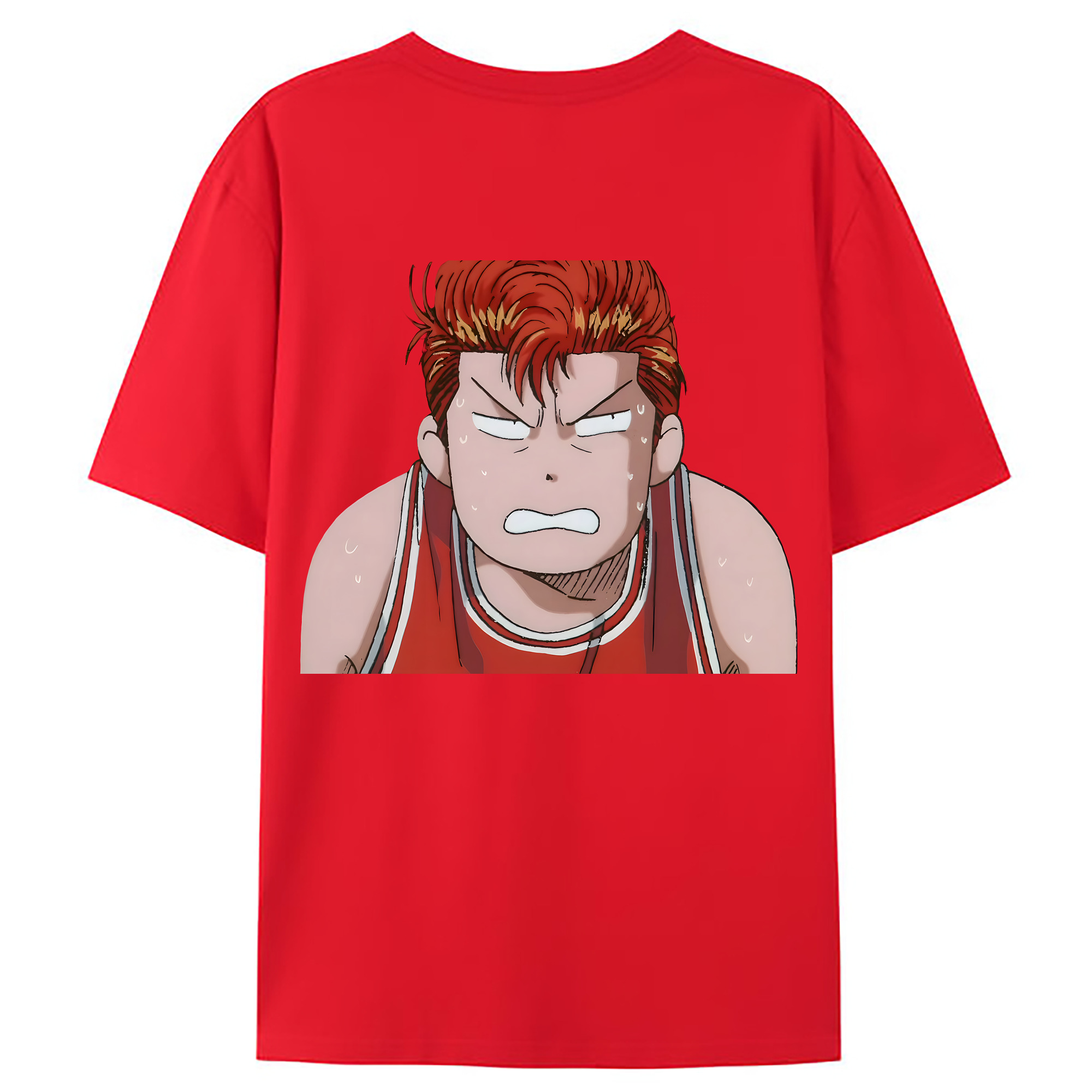 （画像用） SLAM DUNK／スラムダンク 綿100％ メンズ半袖Tシャツ（バックプリント） 通気性