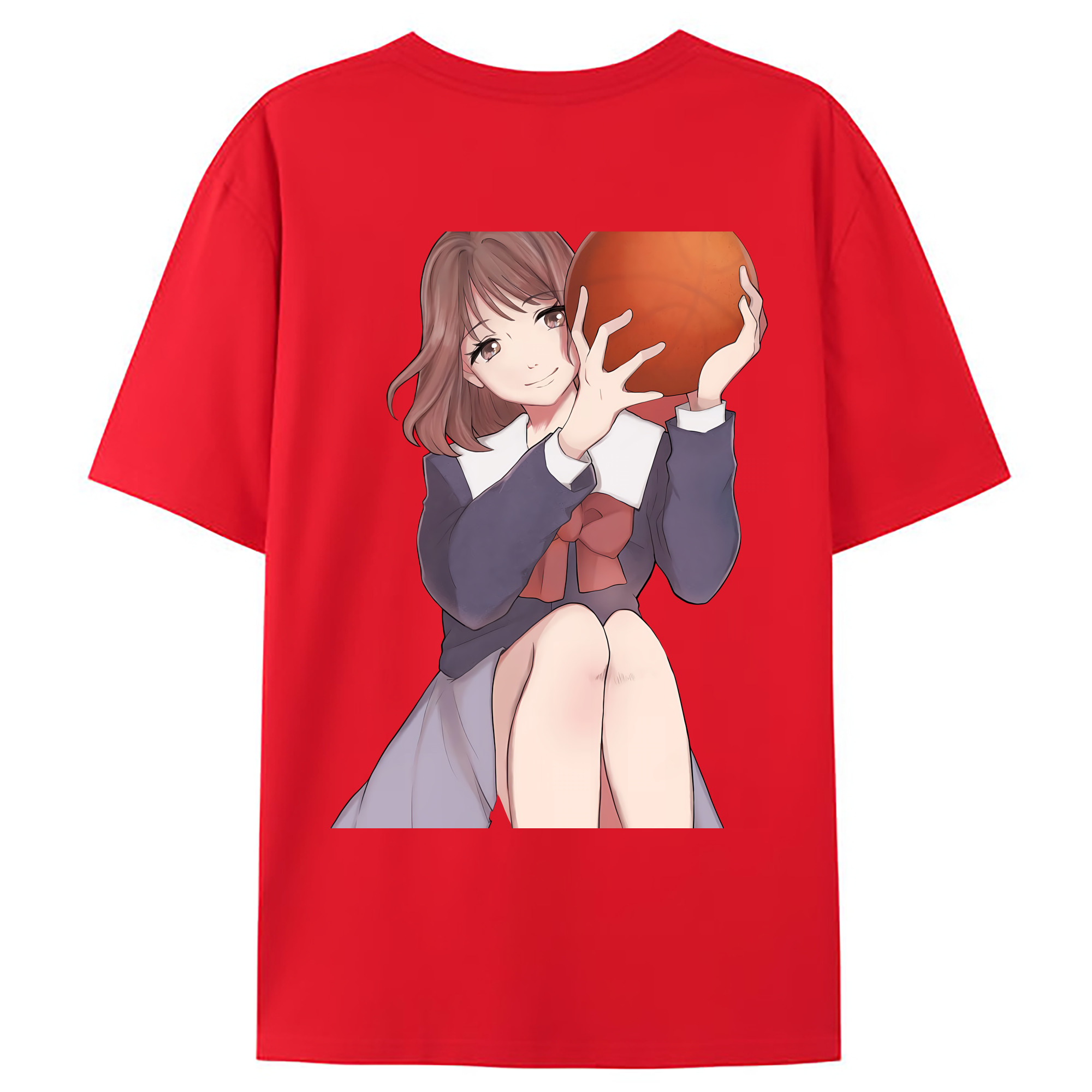 （画像用） SLAM DUNK／スラムダンク 綿100％ メンズ半袖Tシャツ（バックプリント） 通気性